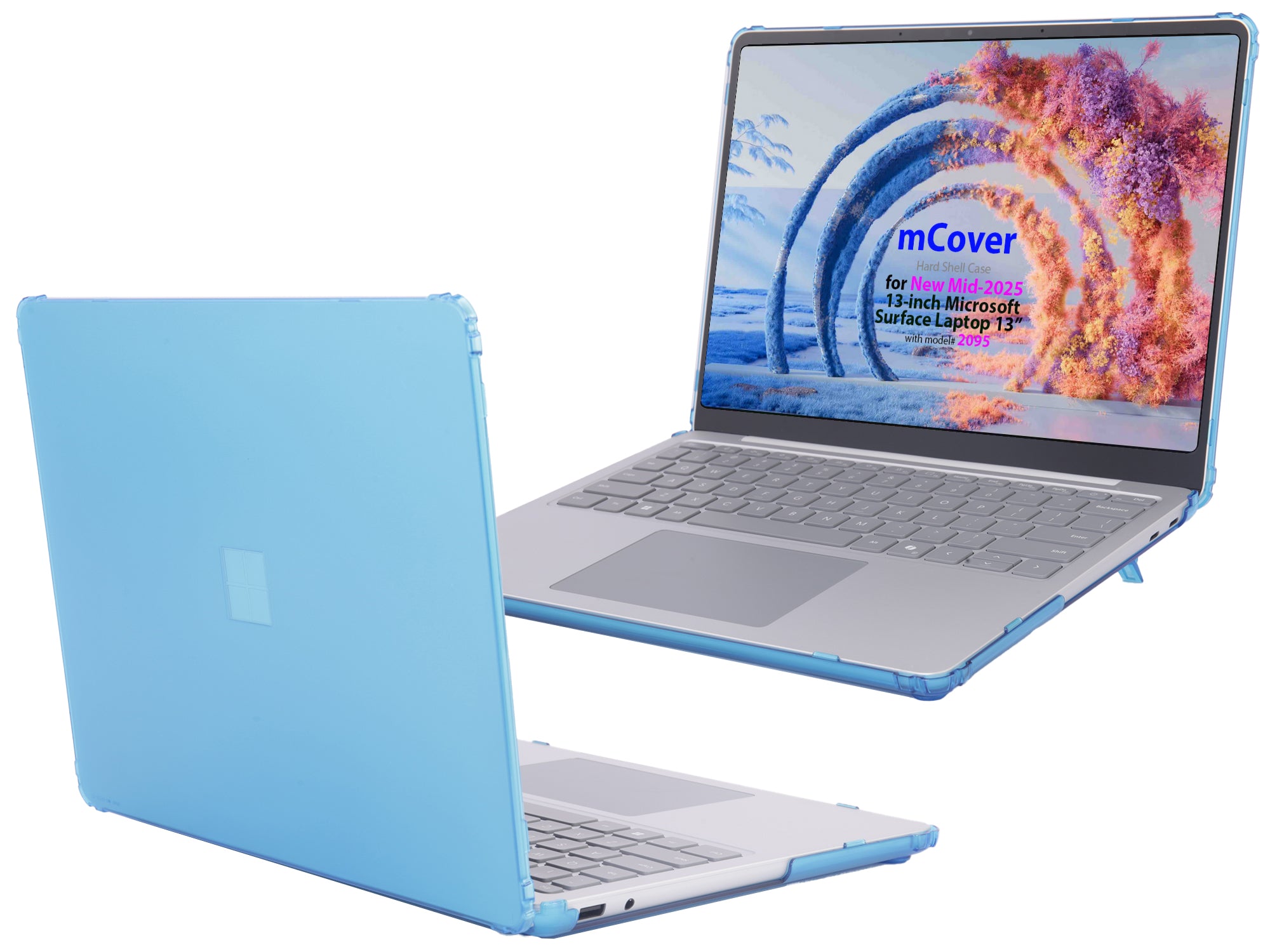 mCover case ONLY Compatible for 2025+ 13" Microsoft Surface Laptop 13 Windows PC (Model# 2095) with Snapdragon CPU & Copilot+ (NOT Fitting Other Surface Laptop)