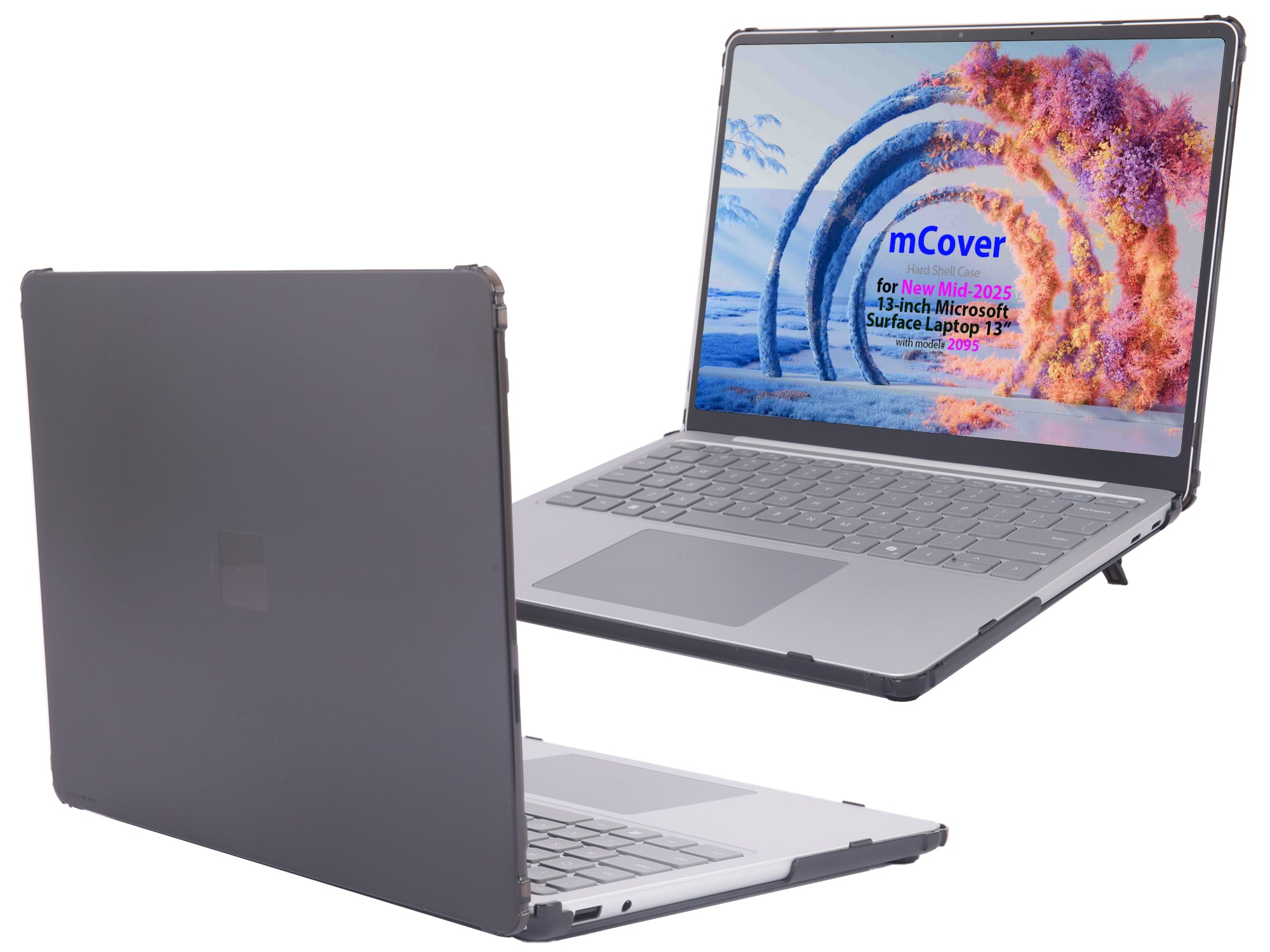 mCover case ONLY Compatible for 2025+ 13" Microsoft Surface Laptop 13 Windows PC (Model# 2095) with Snapdragon CPU & Copilot+ (NOT Fitting Other Surface Laptop)