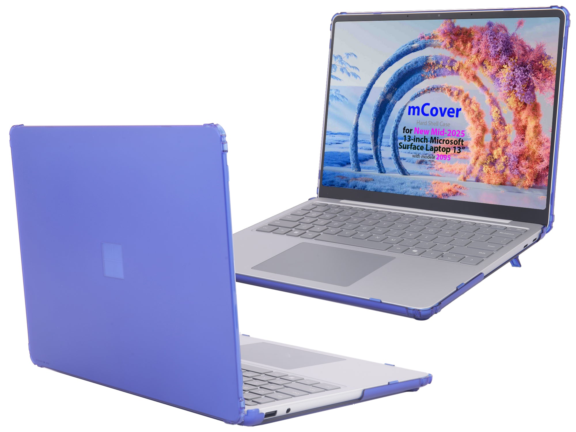 mCover case ONLY Compatible for 2025+ 13" Microsoft Surface Laptop 13 Windows PC (Model# 2095) with Snapdragon CPU & Copilot+ (NOT Fitting Other Surface Laptop)