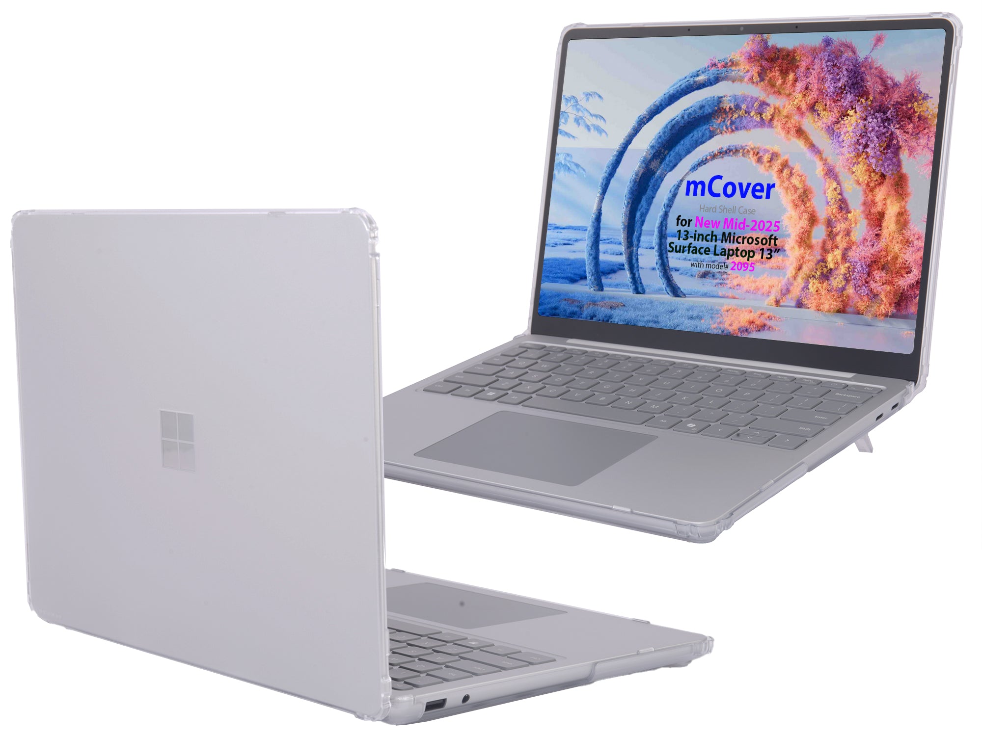 mCover case ONLY Compatible for 2025+ 13" Microsoft Surface Laptop 13 Windows PC (Model# 2095) with Snapdragon CPU & Copilot+ (NOT Fitting Other Surface Laptop)