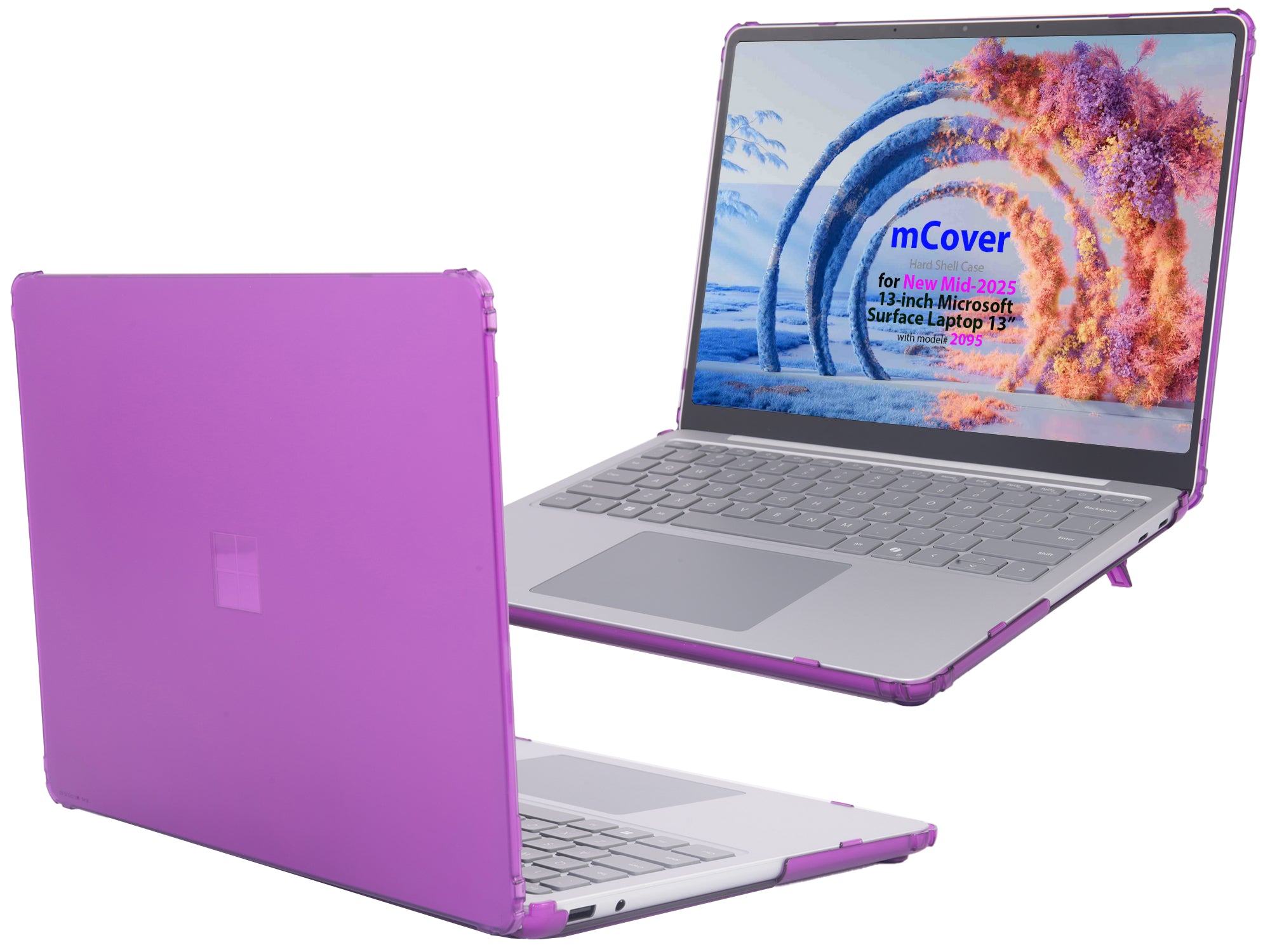 mCover case ONLY Compatible for 2025+ 13" Microsoft Surface Laptop 13 Windows PC (Model# 2095) with Snapdragon CPU & Copilot+ (NOT Fitting Other Surface Laptop)
