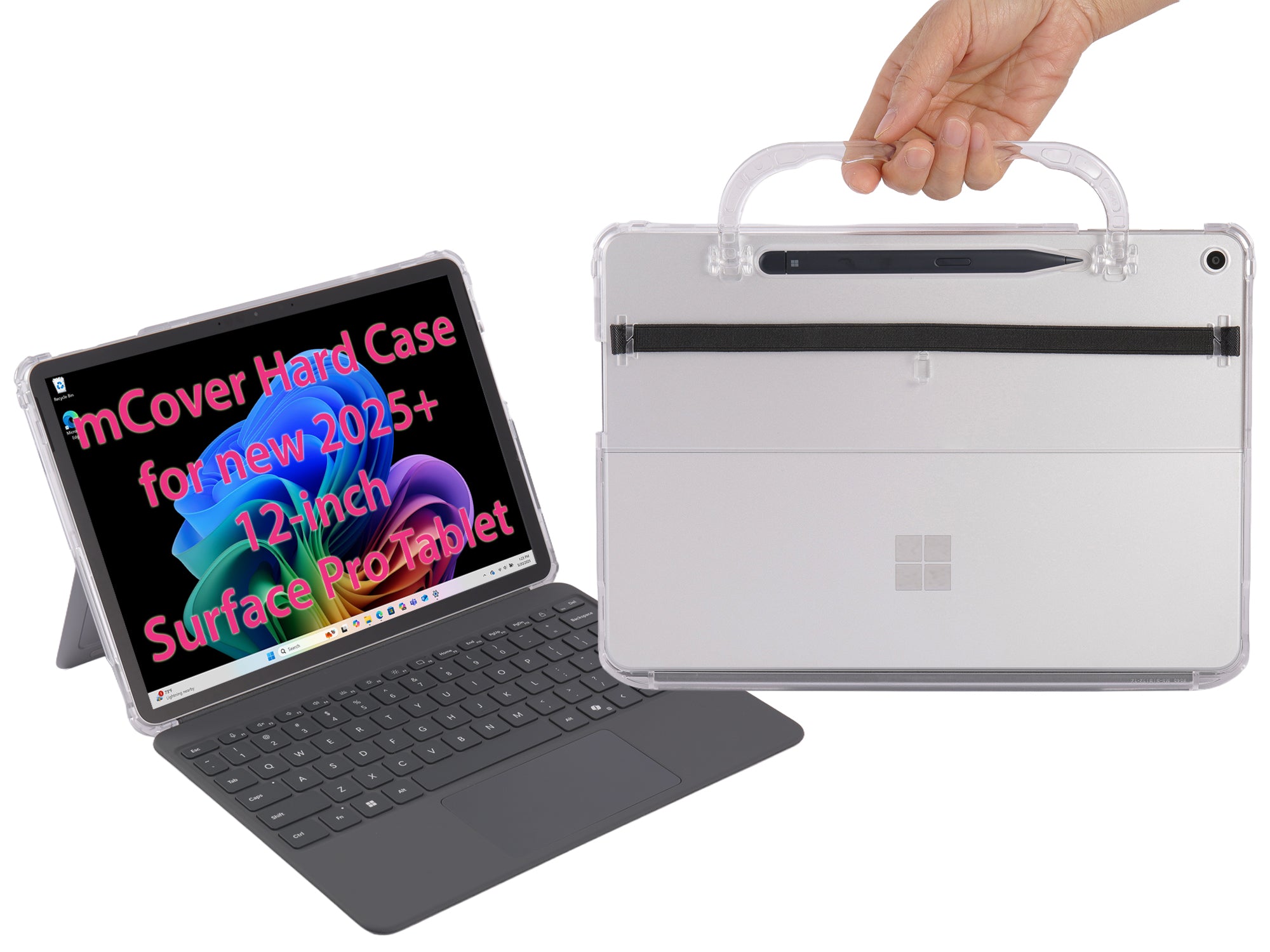 mCover Hard Case ONLY Compatible with New 2025/2026 12-inch Microsoft Surface Pro Tablet Windows PC (NOT Fitting Other Surface Tablet Models)