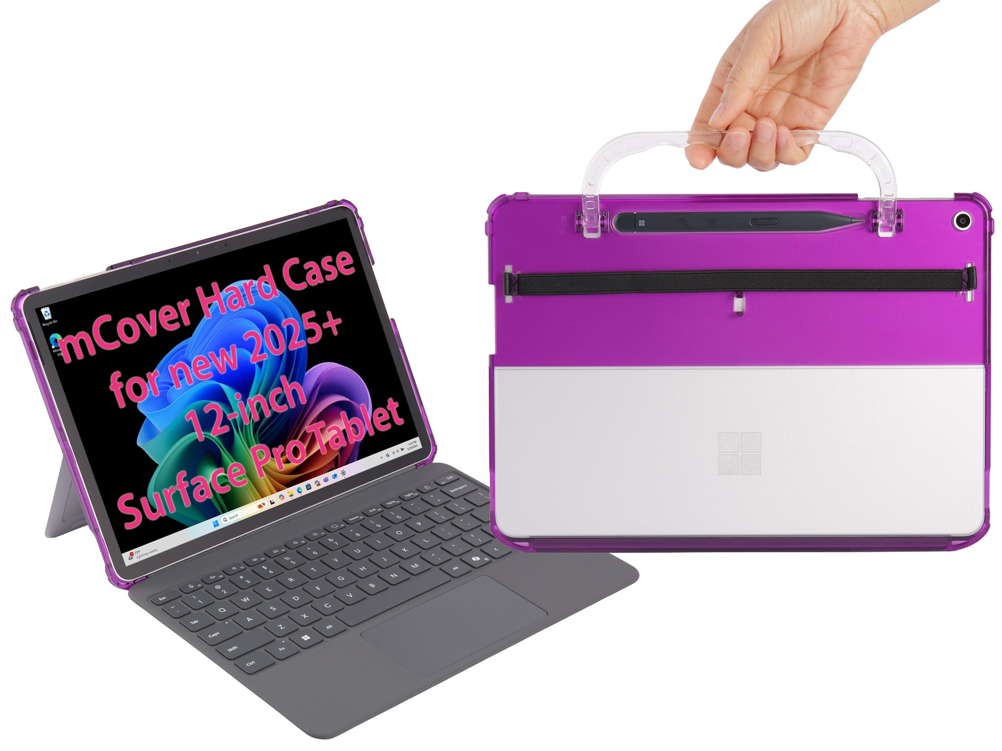 mCover Hard Case ONLY Compatible with New 2025/2026 12-inch Microsoft Surface Pro Tablet Windows PC (NOT Fitting Other Surface Tablet Models)