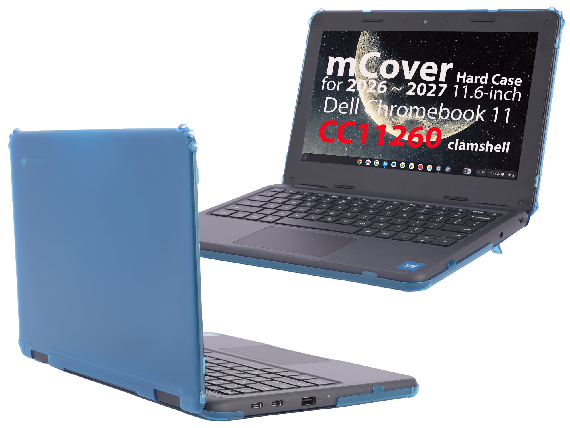 mCover Case Compatible Only for 2026+ 11.6" Dell Chromebook CC11260 Clamshell (180 ° Hinge) Educational Laptop (NOT Fitting Any Other Dell Models)