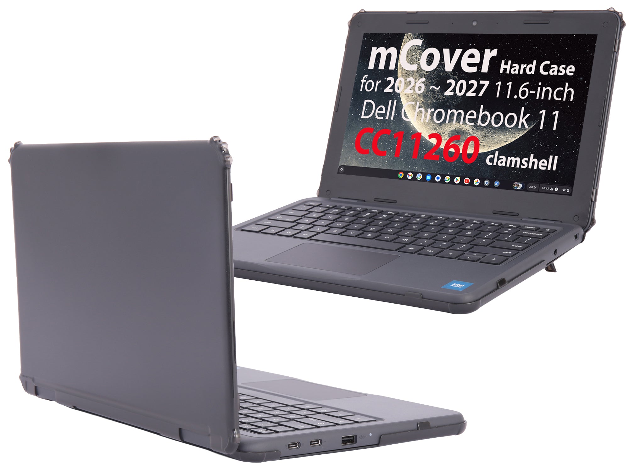 mCover Case Compatible Only for 2026+ 11.6" Dell Chromebook CC11260 Clamshell (180 ° Hinge) Educational Laptop (NOT Fitting Any Other Dell Models)