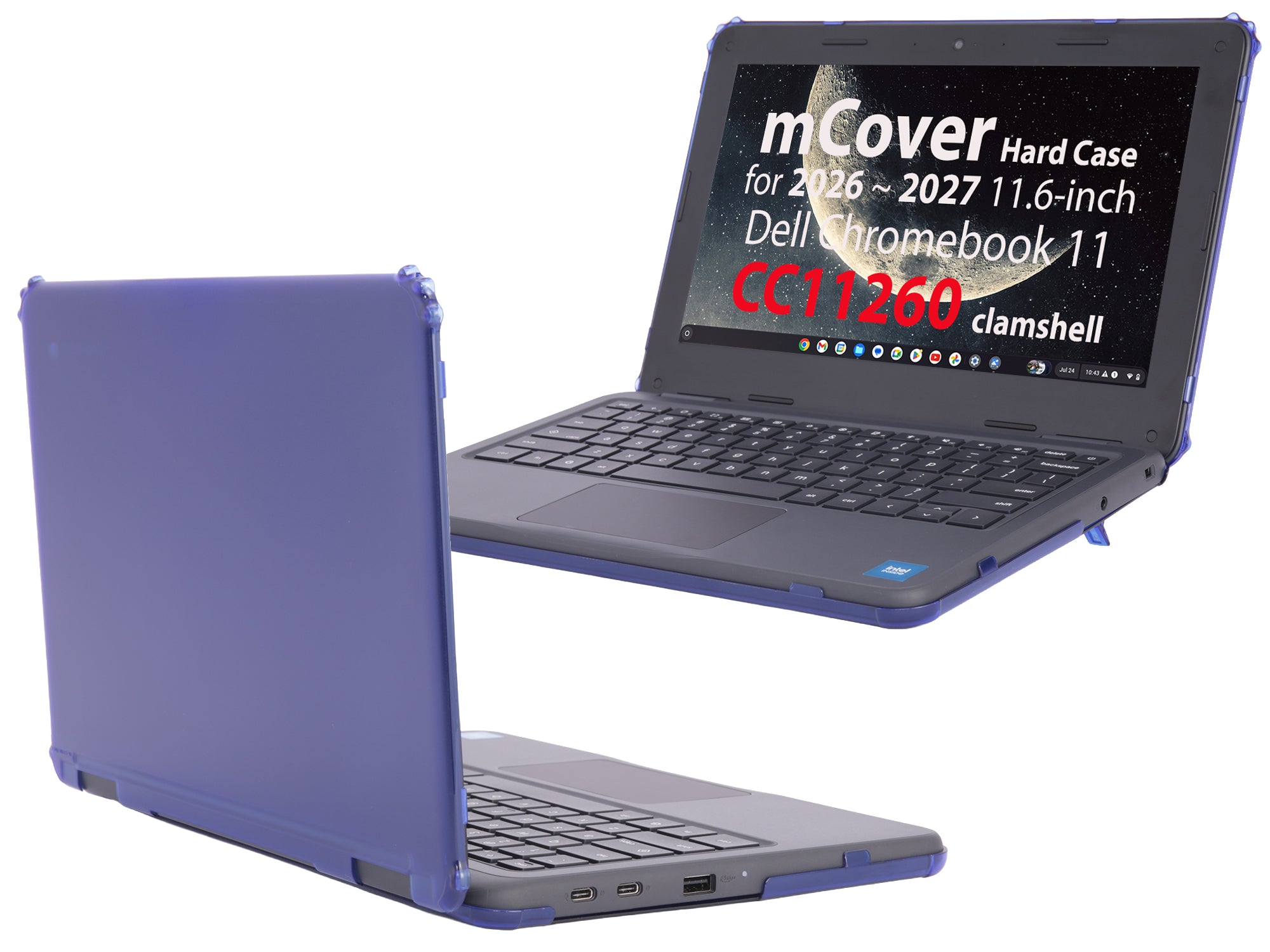 mCover Case Compatible Only for 2026+ 11.6" Dell Chromebook CC11260 Clamshell (180 ° Hinge) Educational Laptop (NOT Fitting Any Other Dell Models)