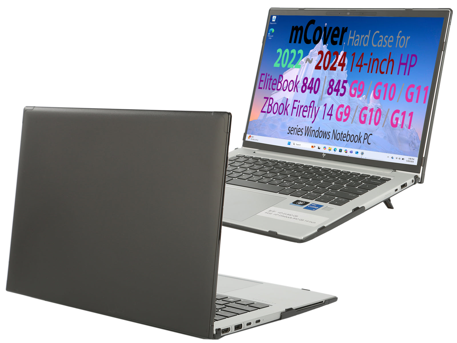 mCover Case Only Compatible for 2022~2024 14" HP EliteBook 840 (Intel CPU) | 845 (AMD CPU) | ZBook Firefly 14 G9 / G10 / G11 Series Windows PC (NOT Fitting Any Other HP Models)