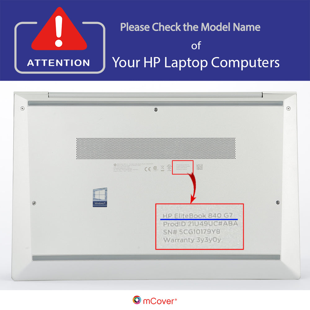 mCover Case ONLY Compatible for 2020~2022 14" HP EliteBook 840 G7 / G8 (Intel CPU) | EliteBook 845 G7 / G8 (AMD CPU) Series Windows Laptop (NOT Fitting Any Other HP Models)