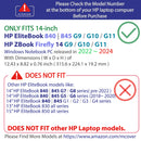 mCover Case Only Compatible for 2022~2024 14" HP EliteBook 840 (Intel CPU) | 845 (AMD CPU) | ZBook Firefly 14 G9 / G10 / G11 Series Windows PC (NOT Fitting Any Other HP Models)