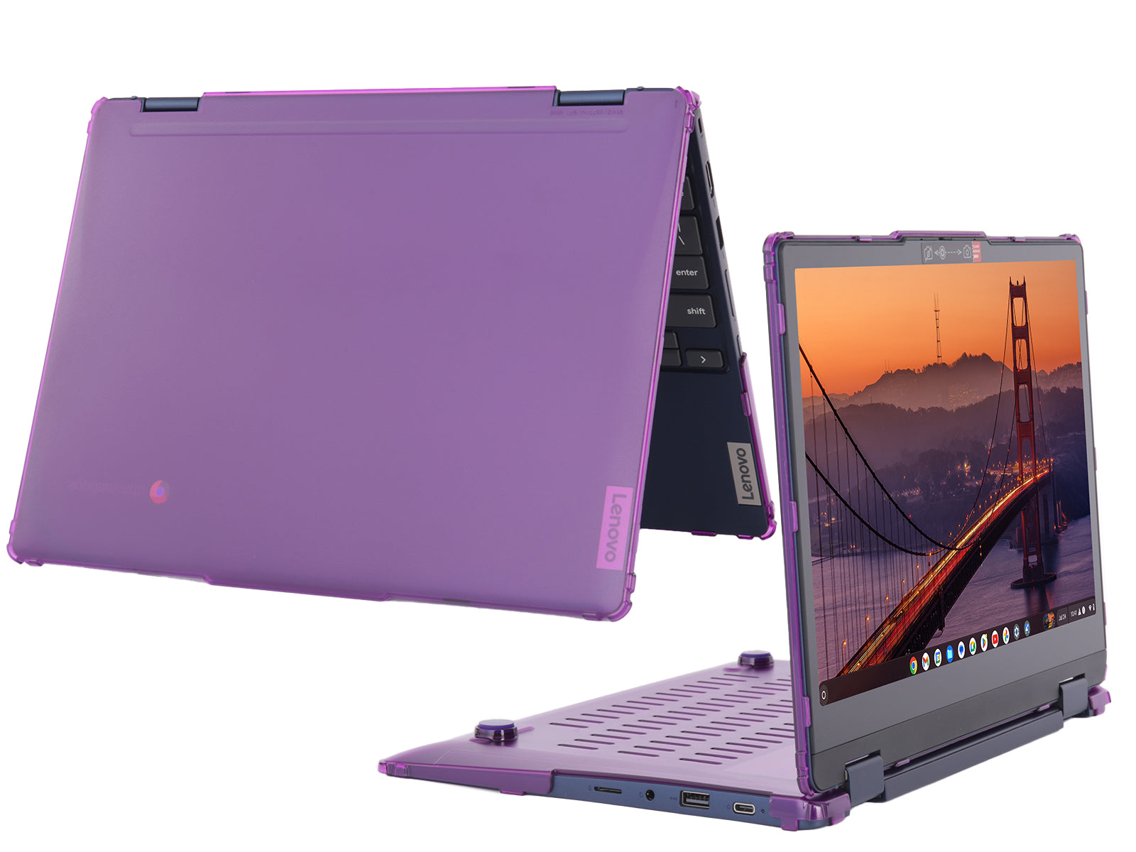 mCover Case ONLY Compatible for 2023-2025 12.2" Lenovo IP Flex 3 Chrome 12IAN8 Convertible Chromebook Laptops (NOT Fitting Other Lenovo Models)
