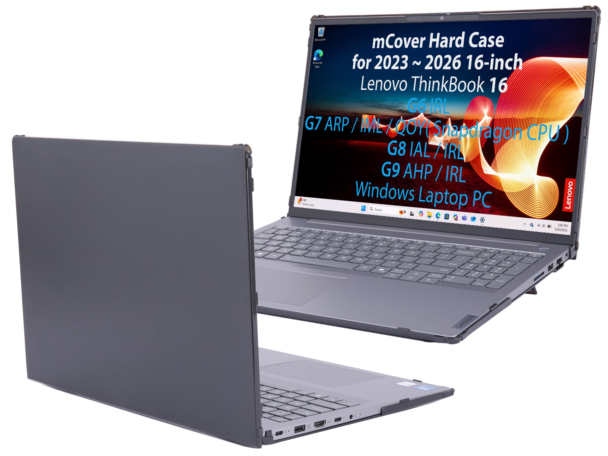 mCover Case ONLY Compatible for 2023-2026 16" Lenovo ThinkBook 16 G6 / G7 / G8 / G9 Series Windows Notebook PC(NOT Fitting Any Other Lenovo Models)