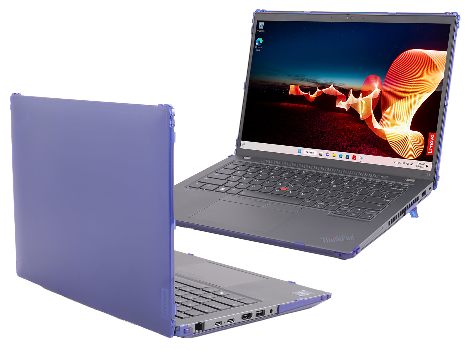 mCover Hard Case ONLY Compatible for 2023-2024 14" ThinkPad T14 Gen 3 / 4 , P14s Gen 4 (with 180-degree hinge) Windows Notebook PC (with 180° Hinge, NOT Fitting Any Other Lenovo Models)