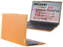 mCover Hard Case ONLY Compatible for 2024-2025 14" Lenovo ThinkPad T14 Gen 5/6 and P14s Gen 5/6 (AMD) Windows Notebook PC (with 180° Hinge, NOT Fitting Any Other Lenovo Models)