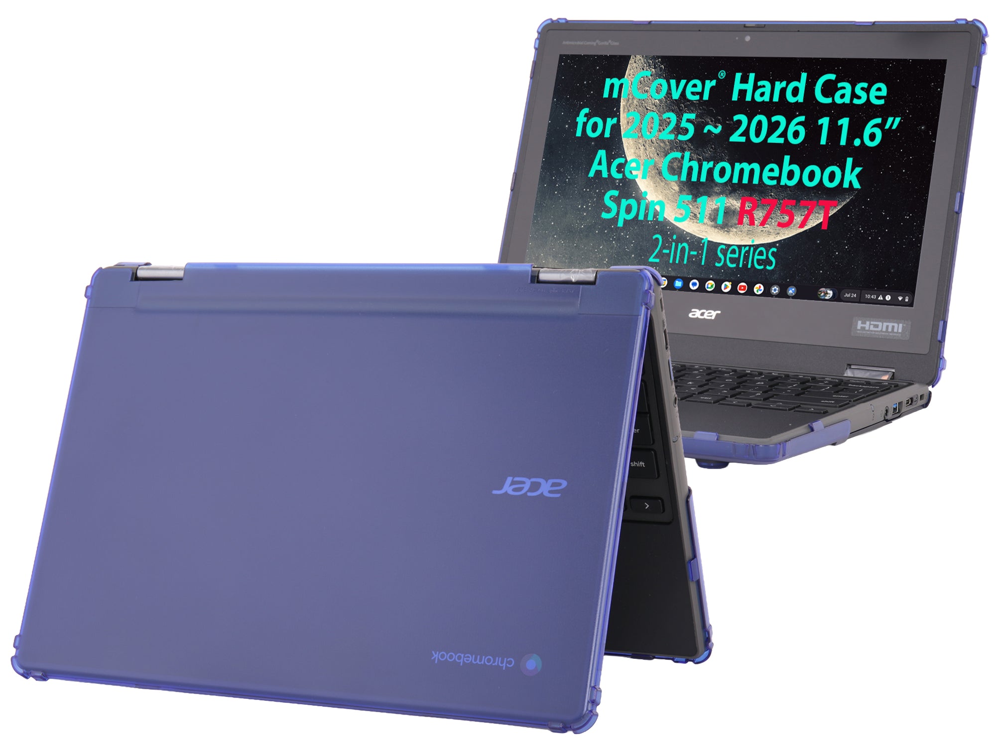 Hard Case Only Compatible for 2025~2026 11.6" Acer Chromebook Spin 511 R757 Series 2-in-1 Laptop Computers (NOT Compatible with Any Other Acer Models)