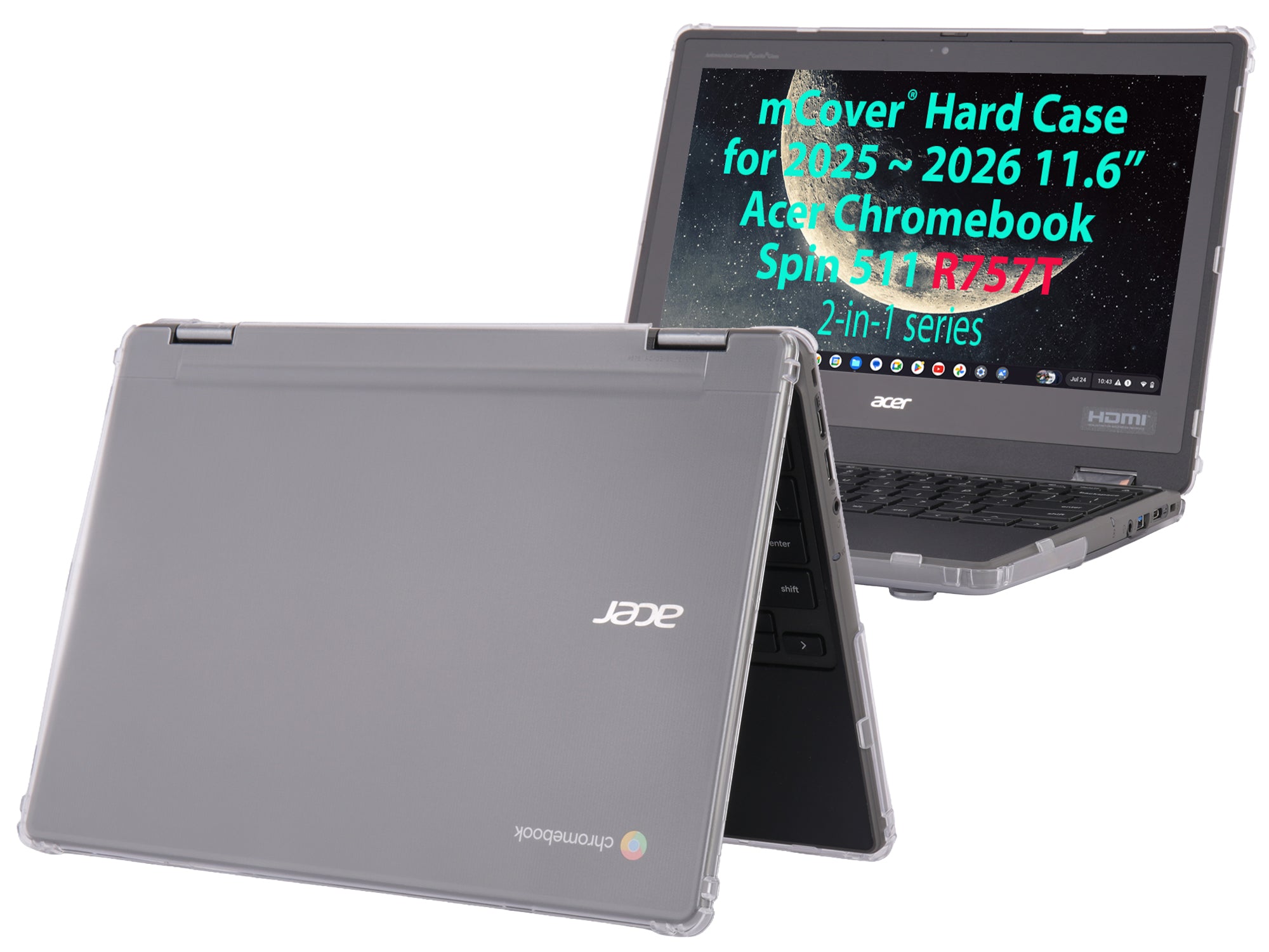 Hard Case Only Compatible for 2025~2026 11.6" Acer Chromebook Spin 511 R757 Series 2-in-1 Laptop Computers (NOT Compatible with Any Other Acer Models)