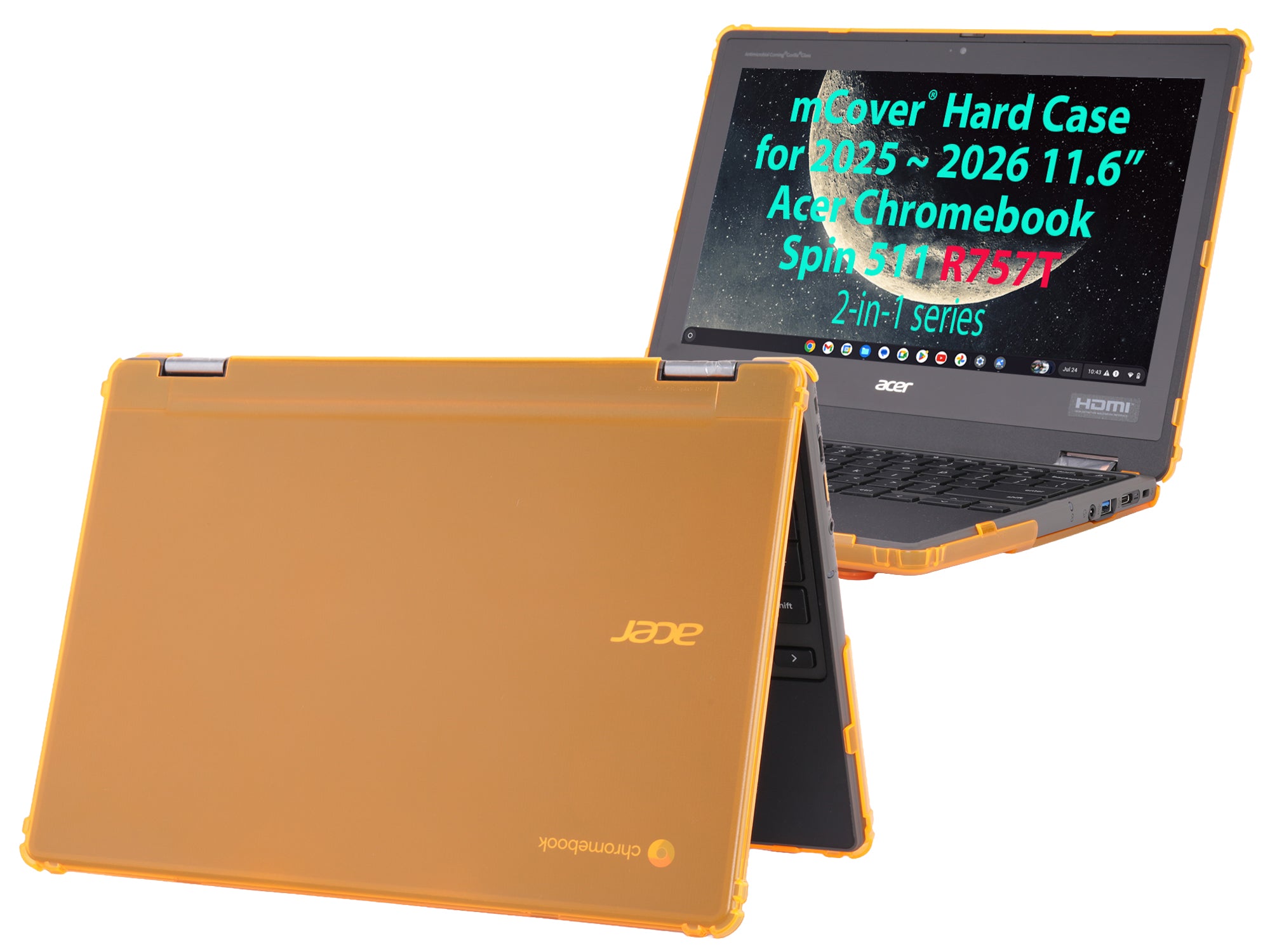 Hard Case Only Compatible for 2025~2026 11.6" Acer Chromebook Spin 511 R757 Series 2-in-1 Laptop Computers (NOT Compatible with Any Other Acer Models)
