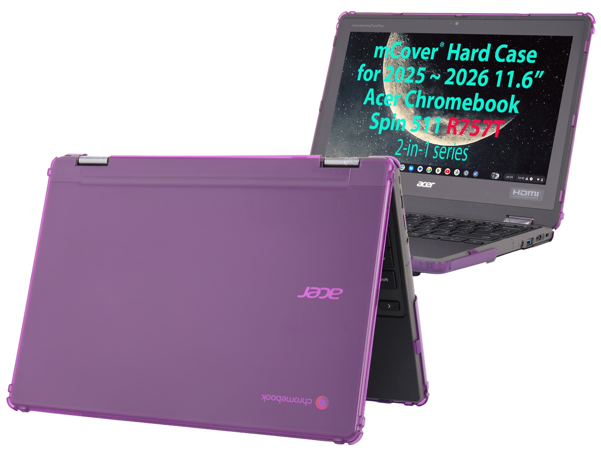 Hard Case Only Compatible for 2025~2026 11.6" Acer Chromebook Spin 511 R757 Series 2-in-1 Laptop Computers (NOT Compatible with Any Other Acer Models)