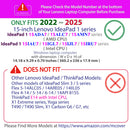 mCover Case Compatible ONLY for 2022-2024 15" Lenovo IdeaPad 1 Series (15ADA7 / 15AMN7 / 15ALC7 / 15IAU7 / 15IGL7 / 15IJL7 / 15IRU7) Windows Laptops (NOT Fitting Any Other Models)