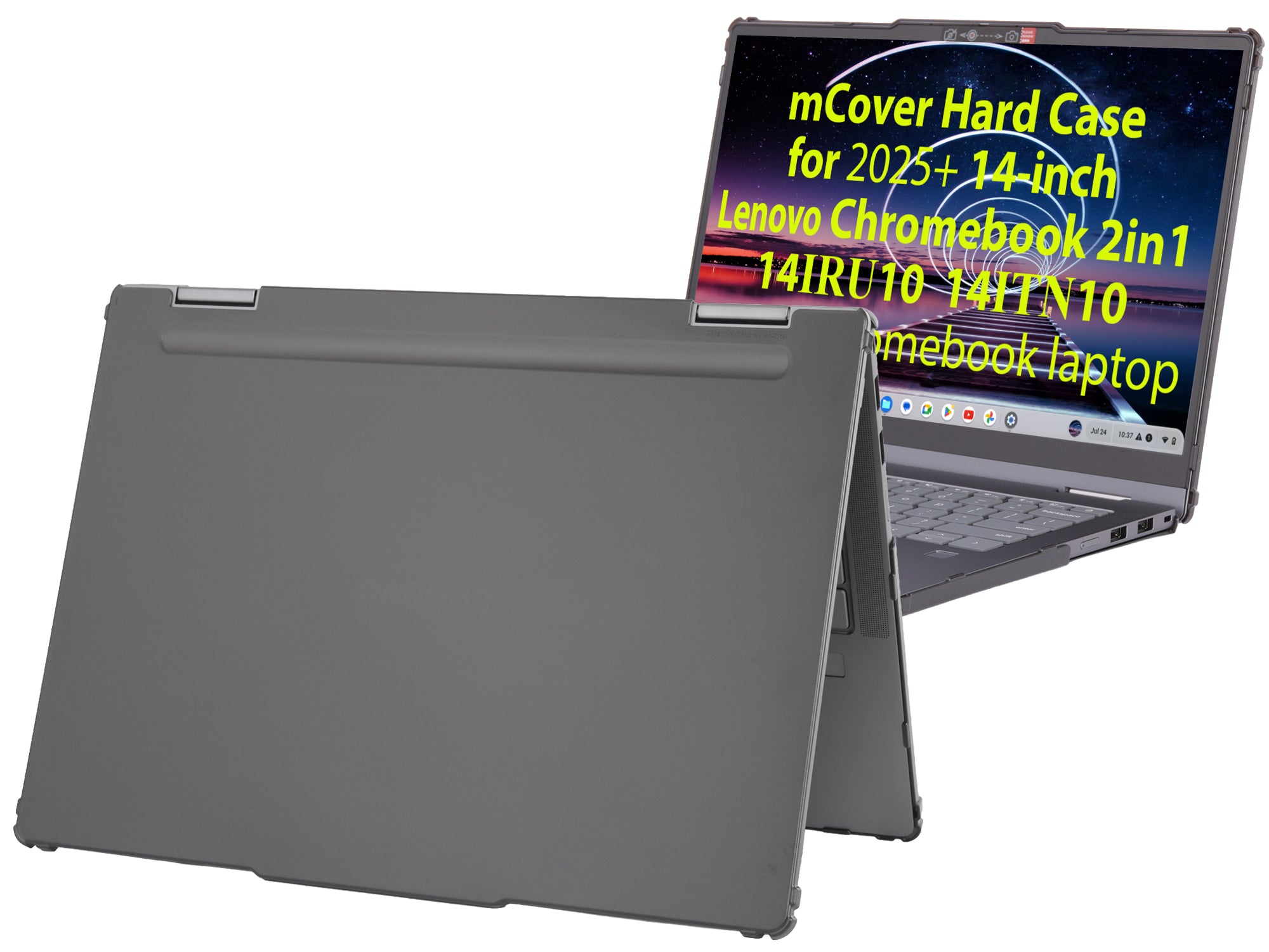 mCover Case ONLY Compatible for 2025-2026 14" Lenovo Chrome 2in1 14IRU10 | 14ITN10 Chromebook Laptops (NOT Fitting Other Lenovo Models)