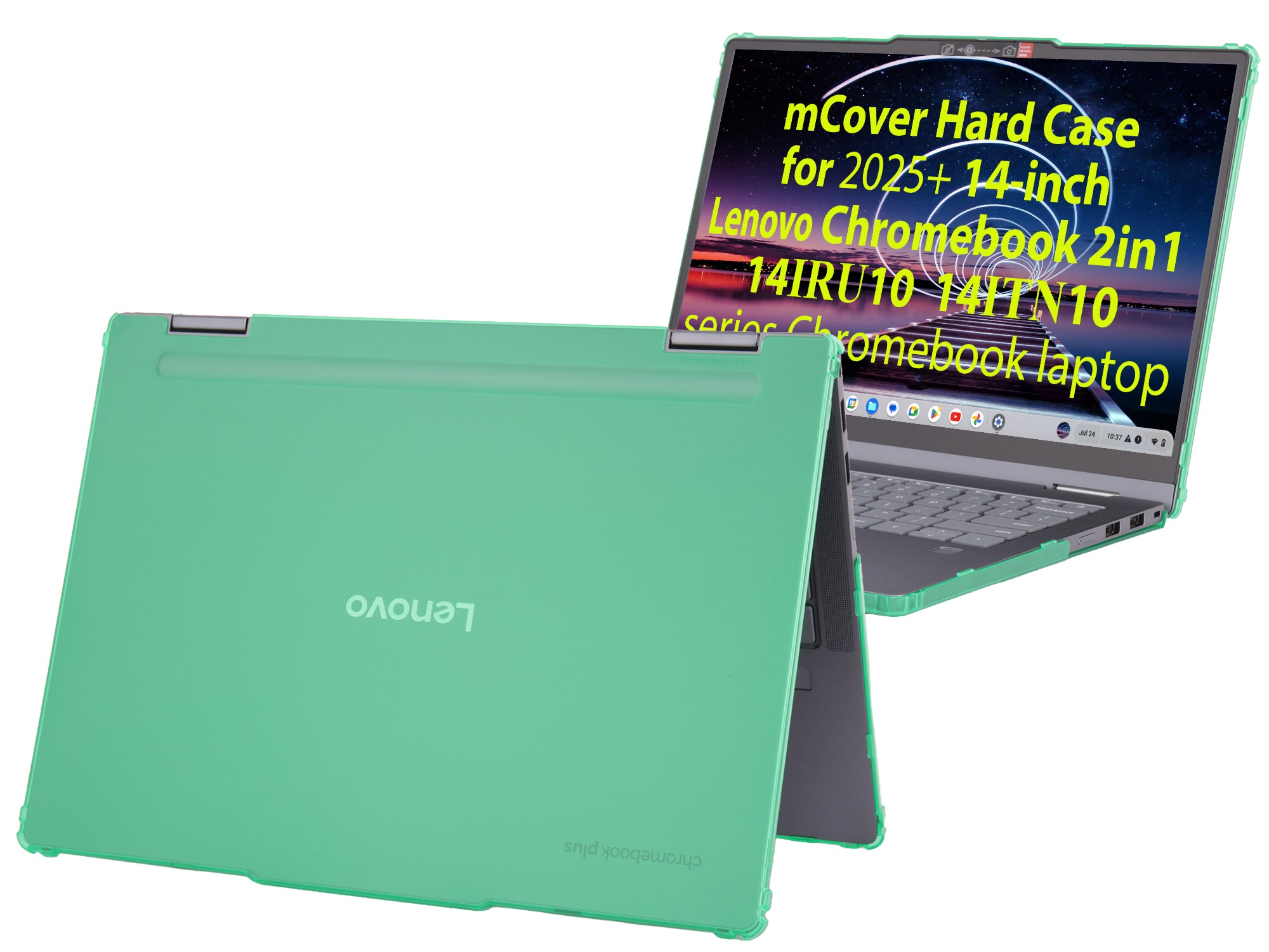 mCover Case ONLY Compatible for 2025-2026 14" Lenovo Chrome 2in1 14IRU10 | 14ITN10 Chromebook Laptops (NOT Fitting Other Lenovo Models)