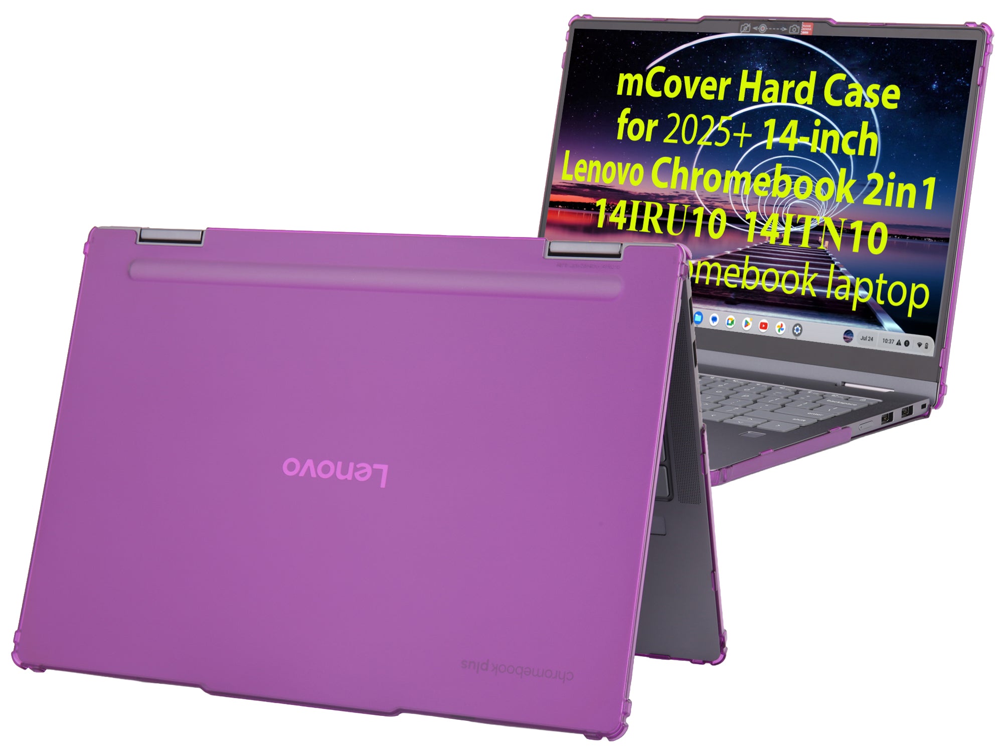 mCover Case ONLY Compatible for 2025-2026 14" Lenovo Chrome 2in1 14IRU10 | 14ITN10 Chromebook Laptops (NOT Fitting Other Lenovo Models)
