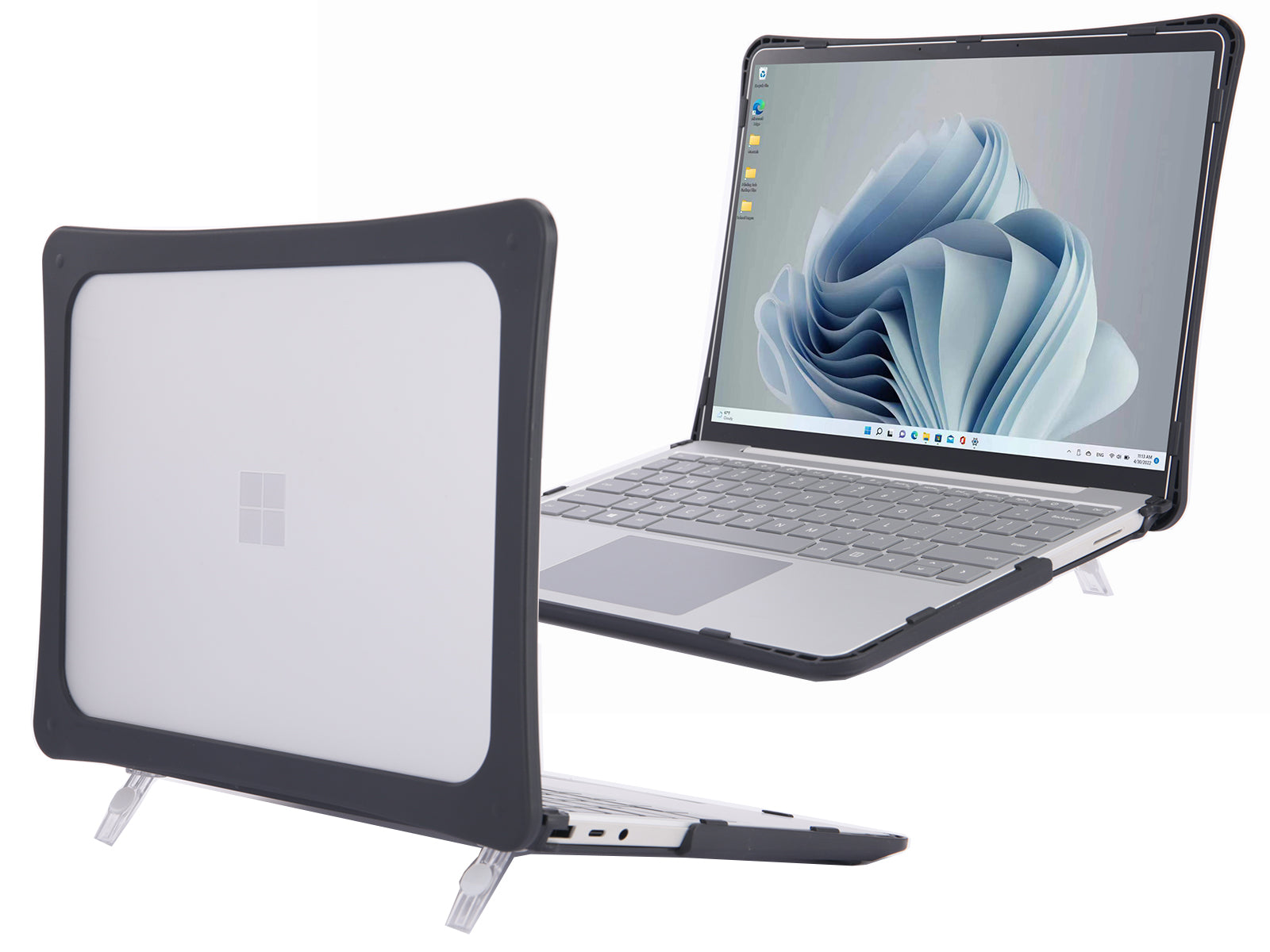 mCover Hybrid Case Compatible ONLY for 2020-2024 12.4" Microsoft Surface Laptop Go 3/2 / 1 (NOT Compatible with Any Other Surface Models)