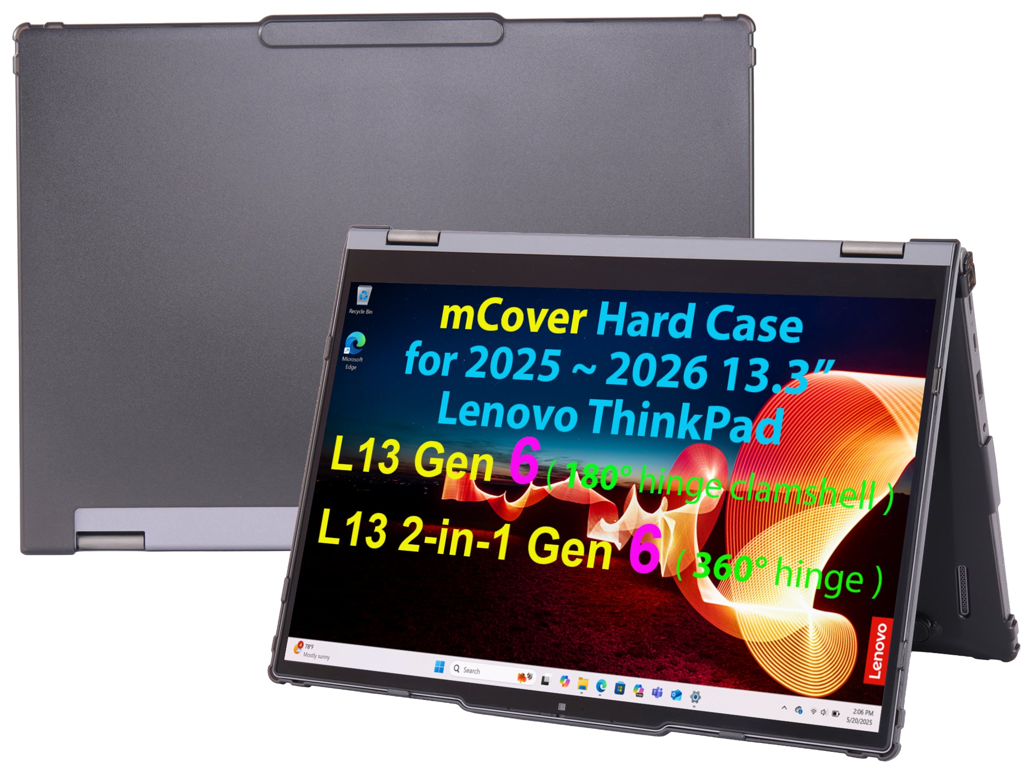 mCover Case Compatible ONLY for 2025-2026 13.3" Lenovo ThinkPad L13 Gen 6 (Clamshell or 2-in-1) Windows Laptop PC (NOT Fitting Any Other Lenovo Models)