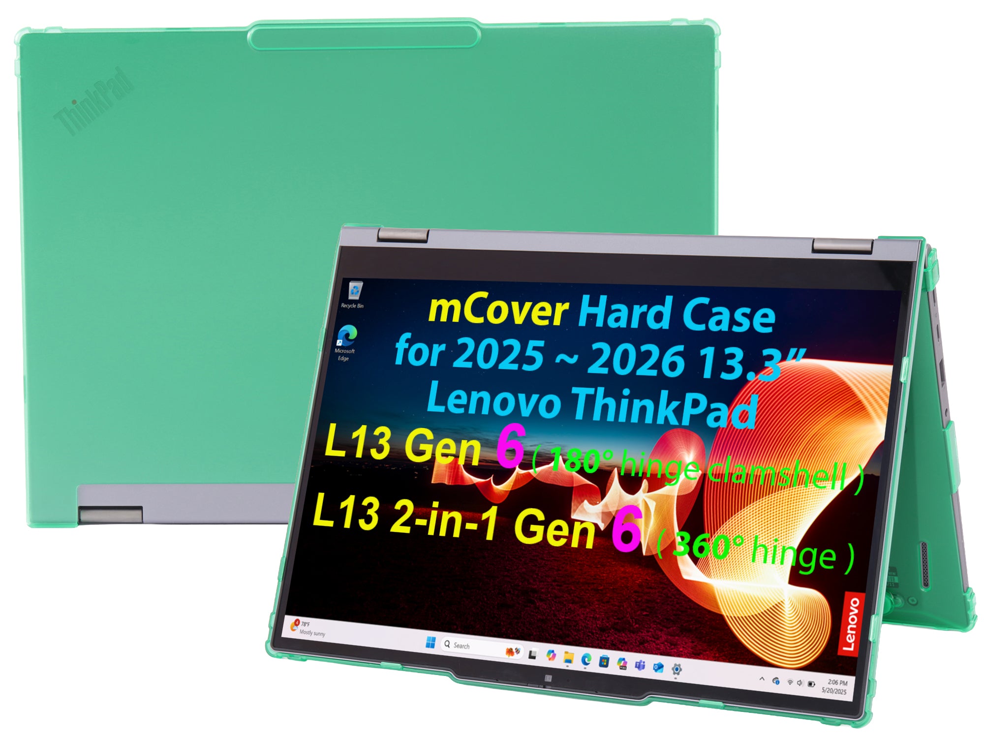 mCover Case Compatible ONLY for 2025-2026 13.3" Lenovo ThinkPad L13 Gen 6 (Clamshell or 2-in-1) Windows Laptop PC (NOT Fitting Any Other Lenovo Models)