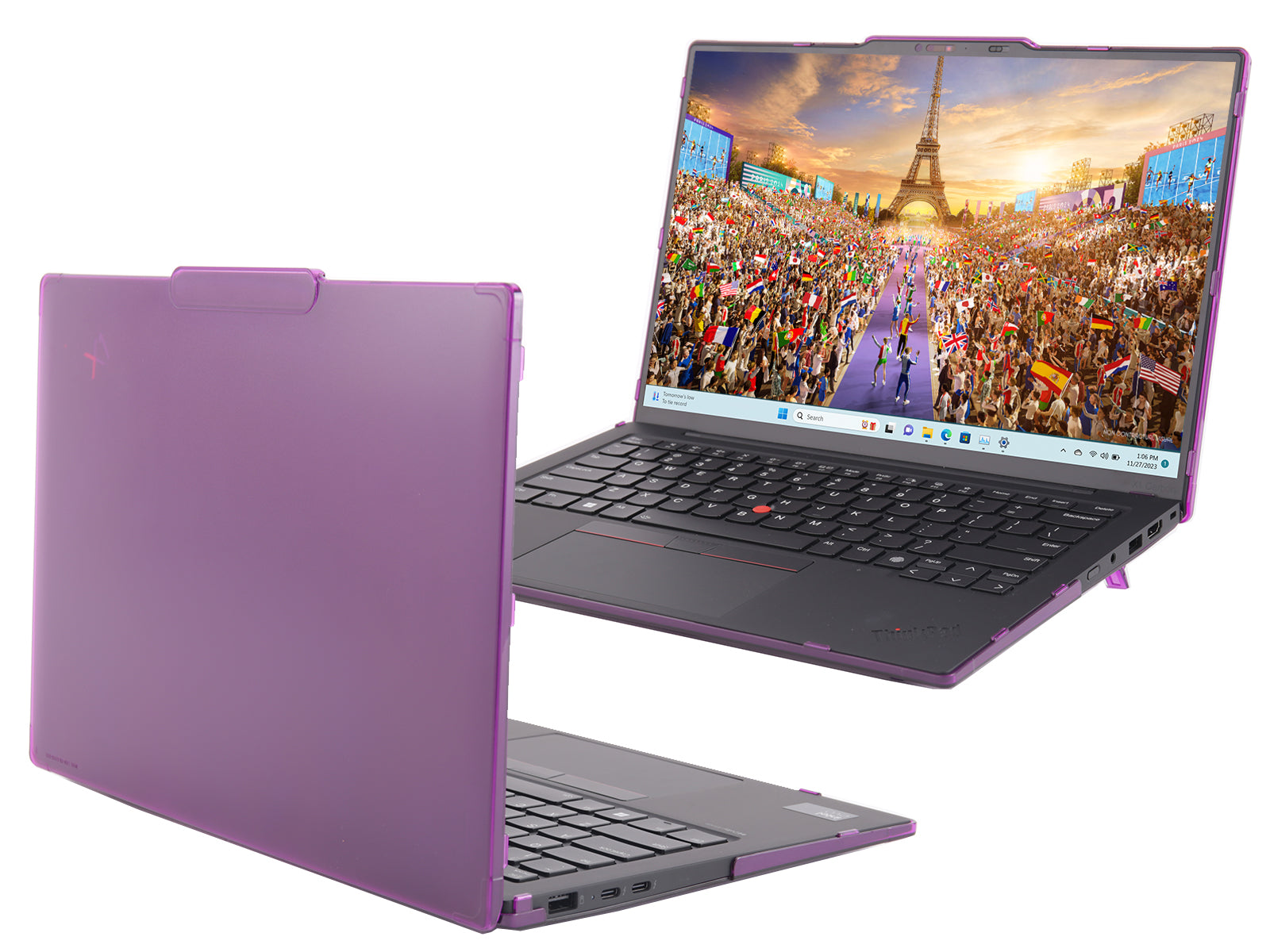 mCover Hard Case ONLY Compatible for 2024-2025 14" Lenovo ThinkPad X1 Carbon Gen 12/13 Windows Notebook PC (with 180-degree Hinge, NOT Fitting Any Other Lenovo Models)