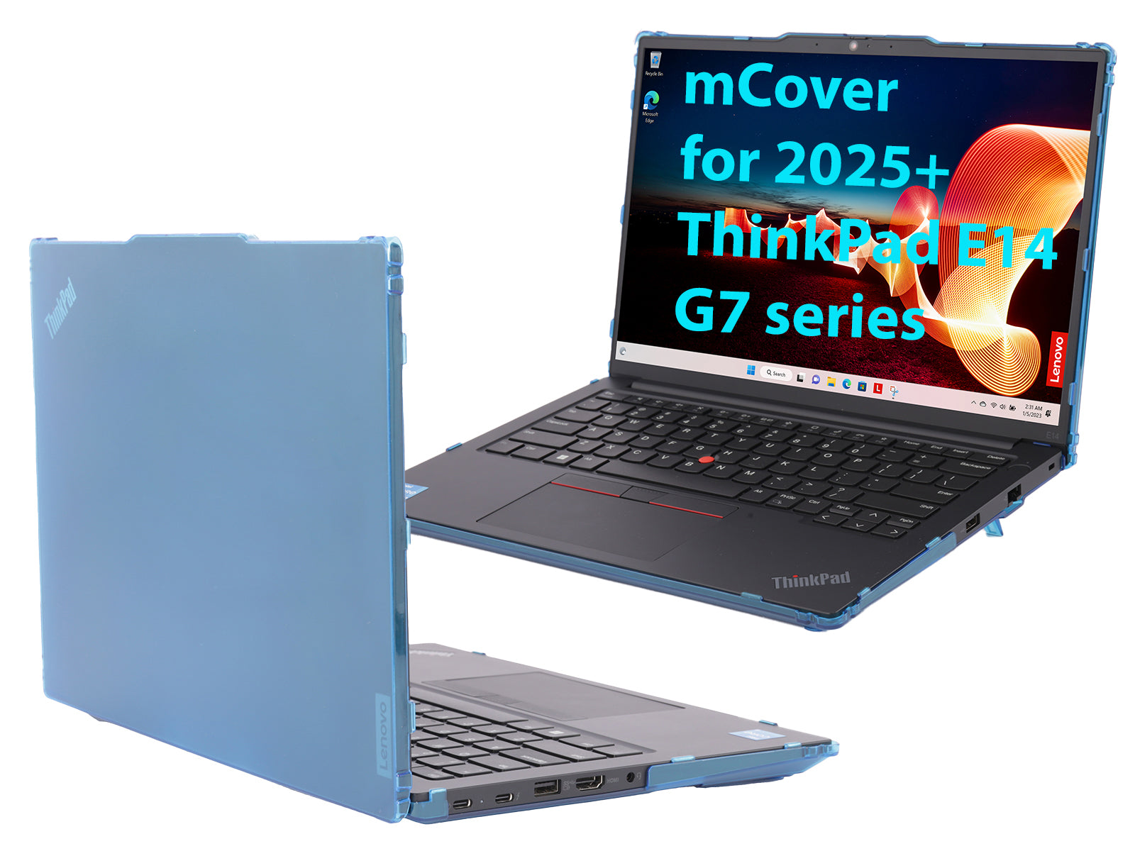 mCover Hard Case ONLY Compatible for 2025-2027 14" Lenovo ThinkPad E14 Gen 7 Windows Notebook PC (with 180° Hinge, NOT Fitting Any Other Lenovo Models)