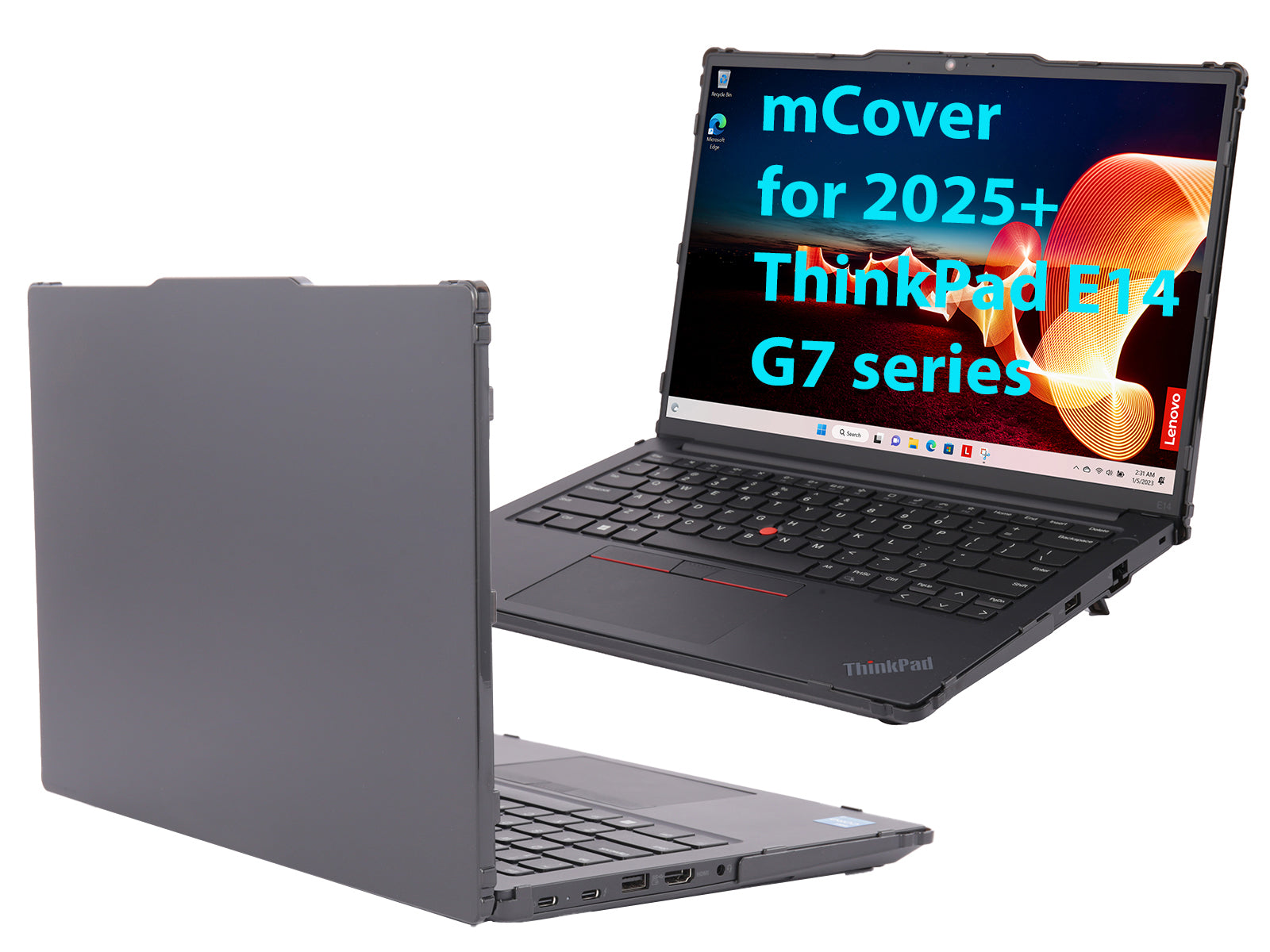 mCover Hard Case ONLY Compatible for 2025-2027 14" Lenovo ThinkPad E14 Gen 7 Windows Notebook PC (with 180° Hinge, NOT Fitting Any Other Lenovo Models)