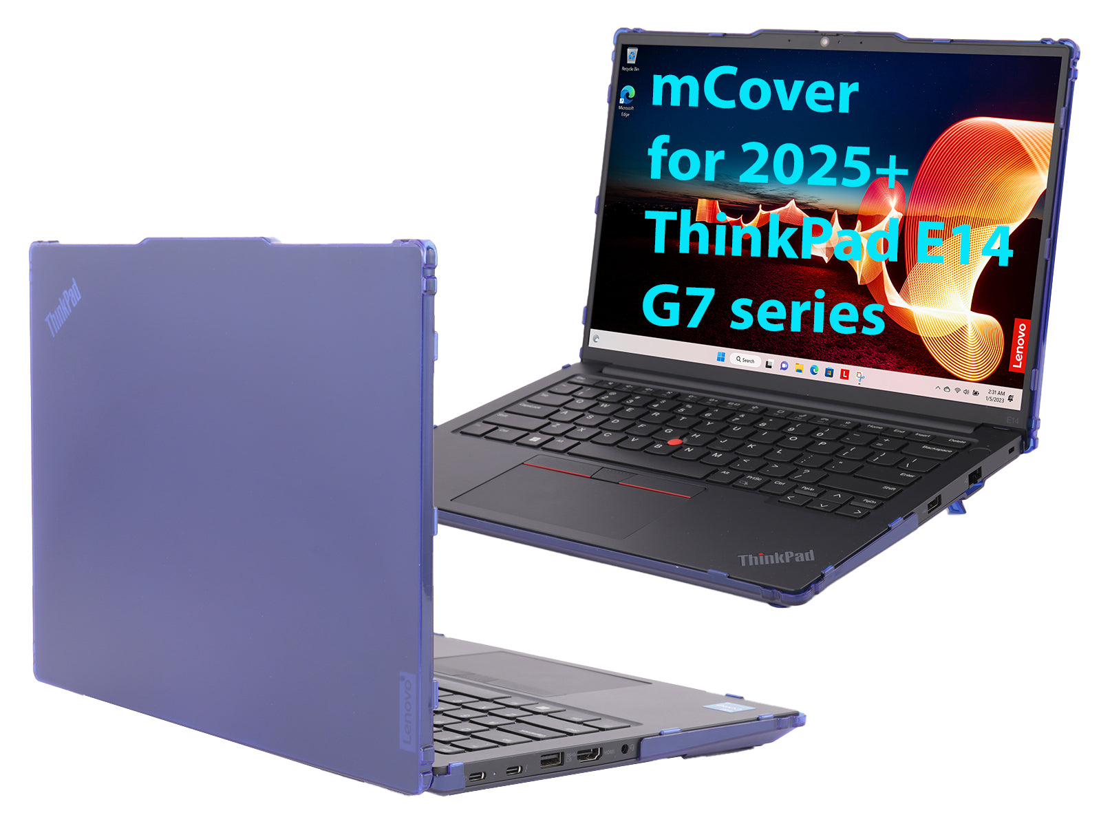 mCover Hard Case ONLY Compatible for 2025-2027 14" Lenovo ThinkPad E14 Gen 7 Windows Notebook PC (with 180° Hinge, NOT Fitting Any Other Lenovo Models)