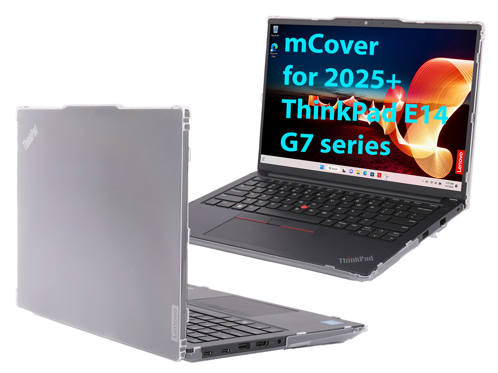 mCover Hard Case ONLY Compatible for 2025-2027 14" Lenovo ThinkPad E14 Gen 7 Windows Notebook PC (with 180° Hinge, NOT Fitting Any Other Lenovo Models)