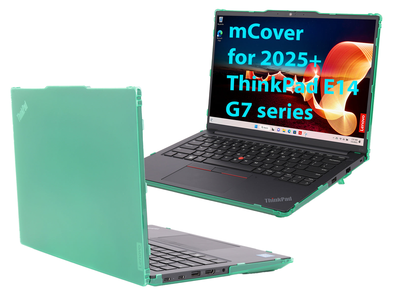 mCover Hard Case ONLY Compatible for 2025-2027 14" Lenovo ThinkPad E14 Gen 7 Windows Notebook PC (with 180° Hinge, NOT Fitting Any Other Lenovo Models)