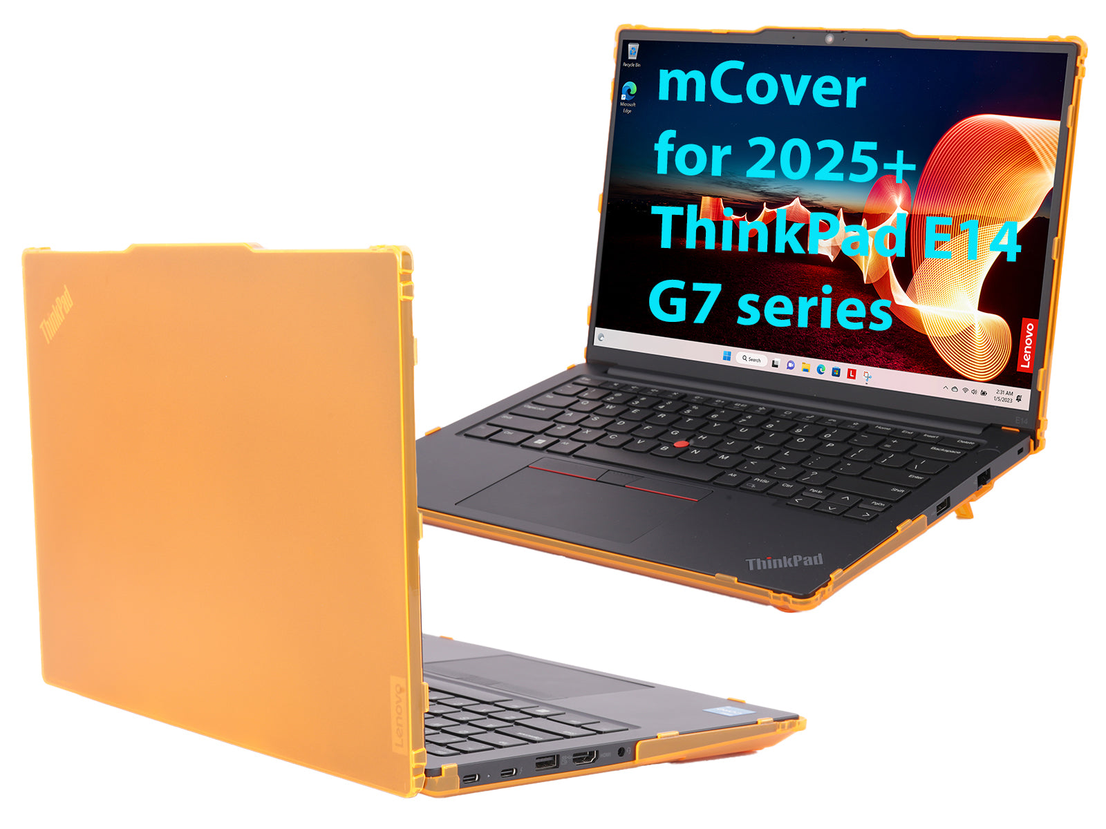 mCover Hard Case ONLY Compatible for 2025-2027 14" Lenovo ThinkPad E14 Gen 7 Windows Notebook PC (with 180° Hinge, NOT Fitting Any Other Lenovo Models)