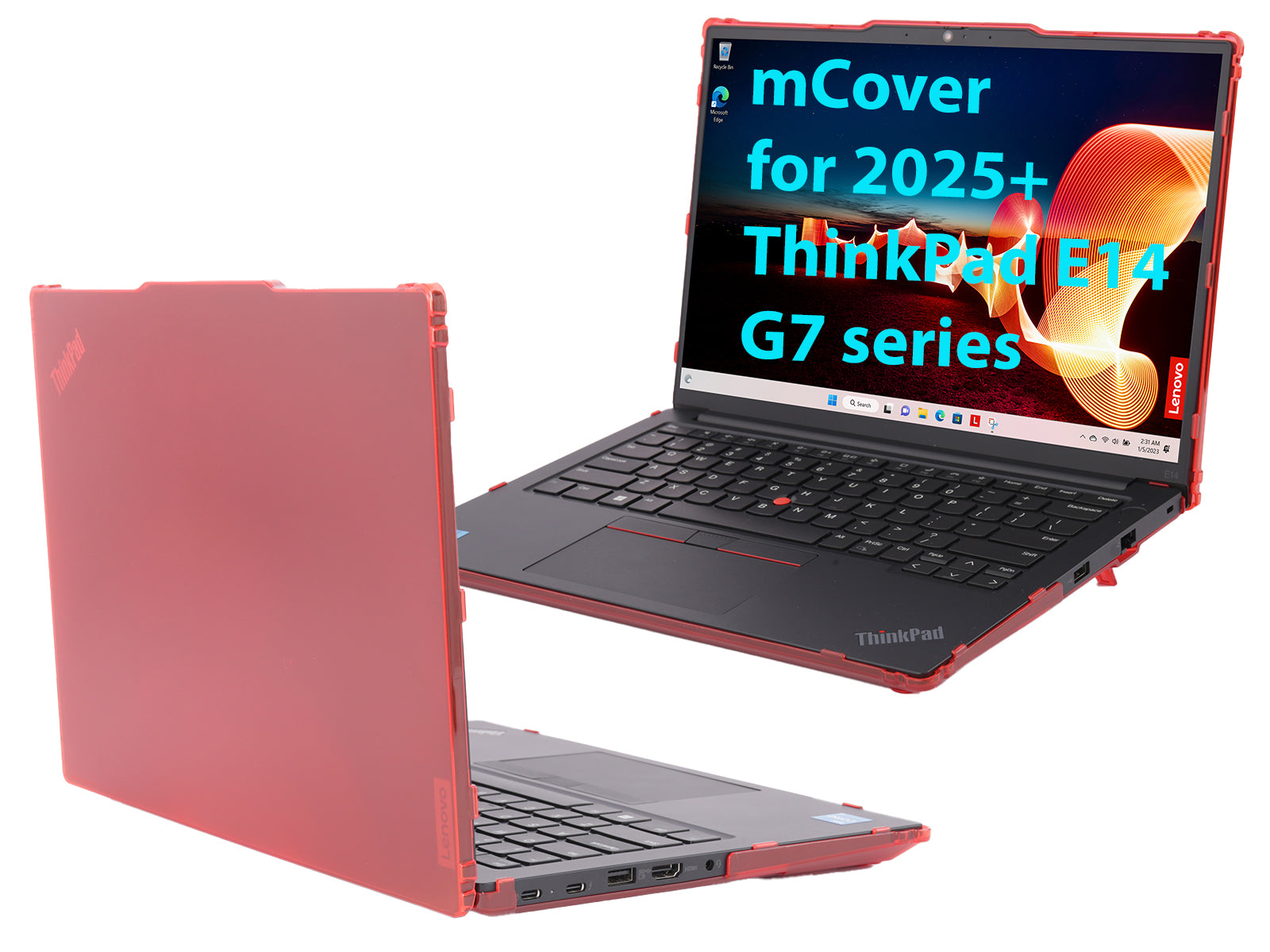 mCover Hard Case ONLY Compatible for 2025-2027 14" Lenovo ThinkPad E14 Gen 7 Windows Notebook PC (with 180° Hinge, NOT Fitting Any Other Lenovo Models)