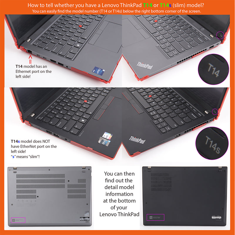 Custodia In Pelle Blu Per Lenovo ThinkPad T14 Gen 4 14" – Protettiva, Elegante Con Supporto Pieghevole