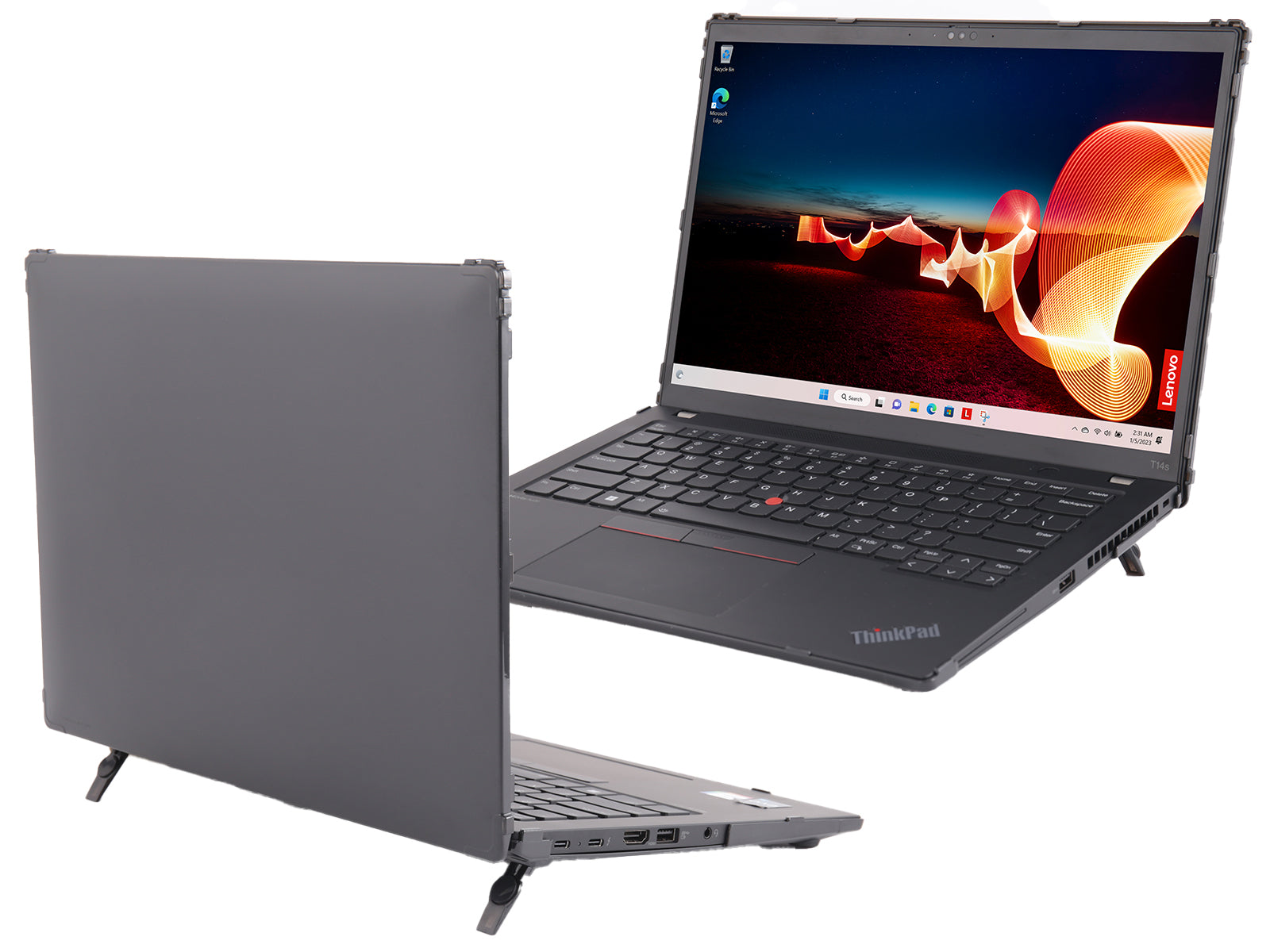 mCover Hard Case ONLY Compatible for 2023-2024 14" Lenovo ThinkPad T14s Slim Gen 3 / Gen 4 Windows PC (with 180° Hinge, NOT Fitting Any Other Lenovo Models)