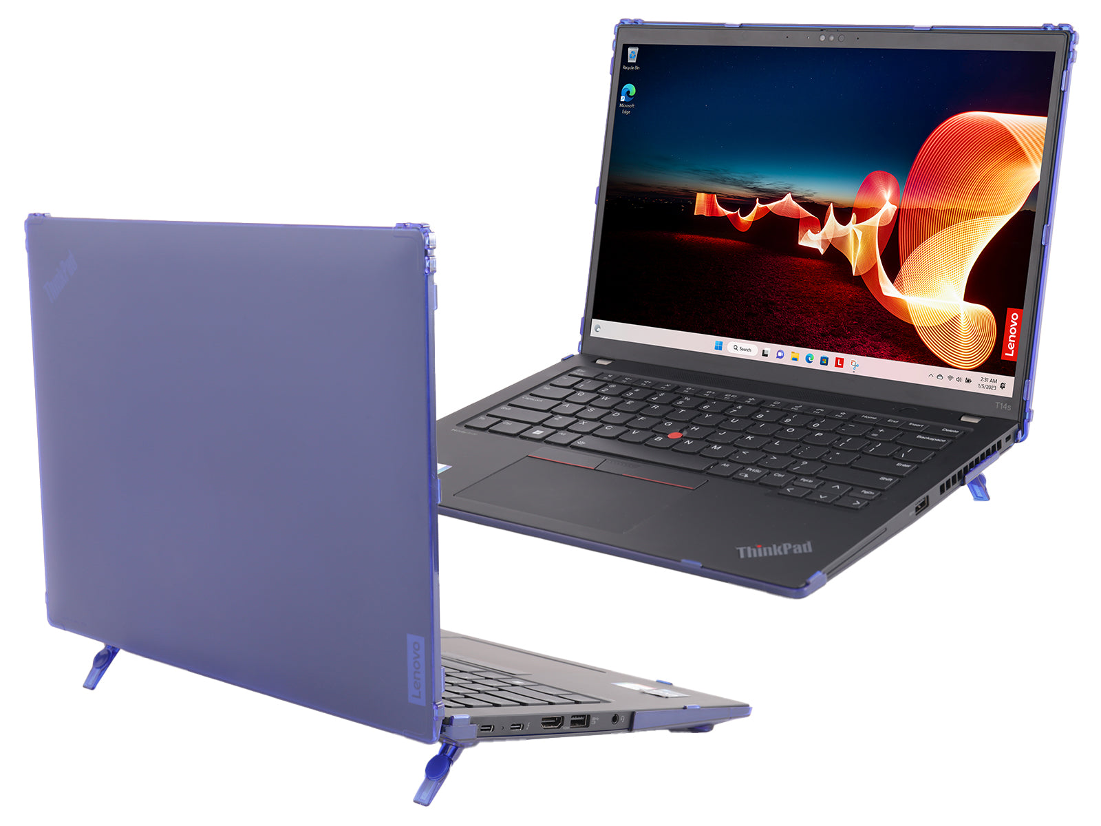 mCover Hard Case ONLY Compatible for 2023-2024 14" Lenovo ThinkPad T14s Slim Gen 3 / Gen 4 Windows PC (with 180° Hinge, NOT Fitting Any Other Lenovo Models)