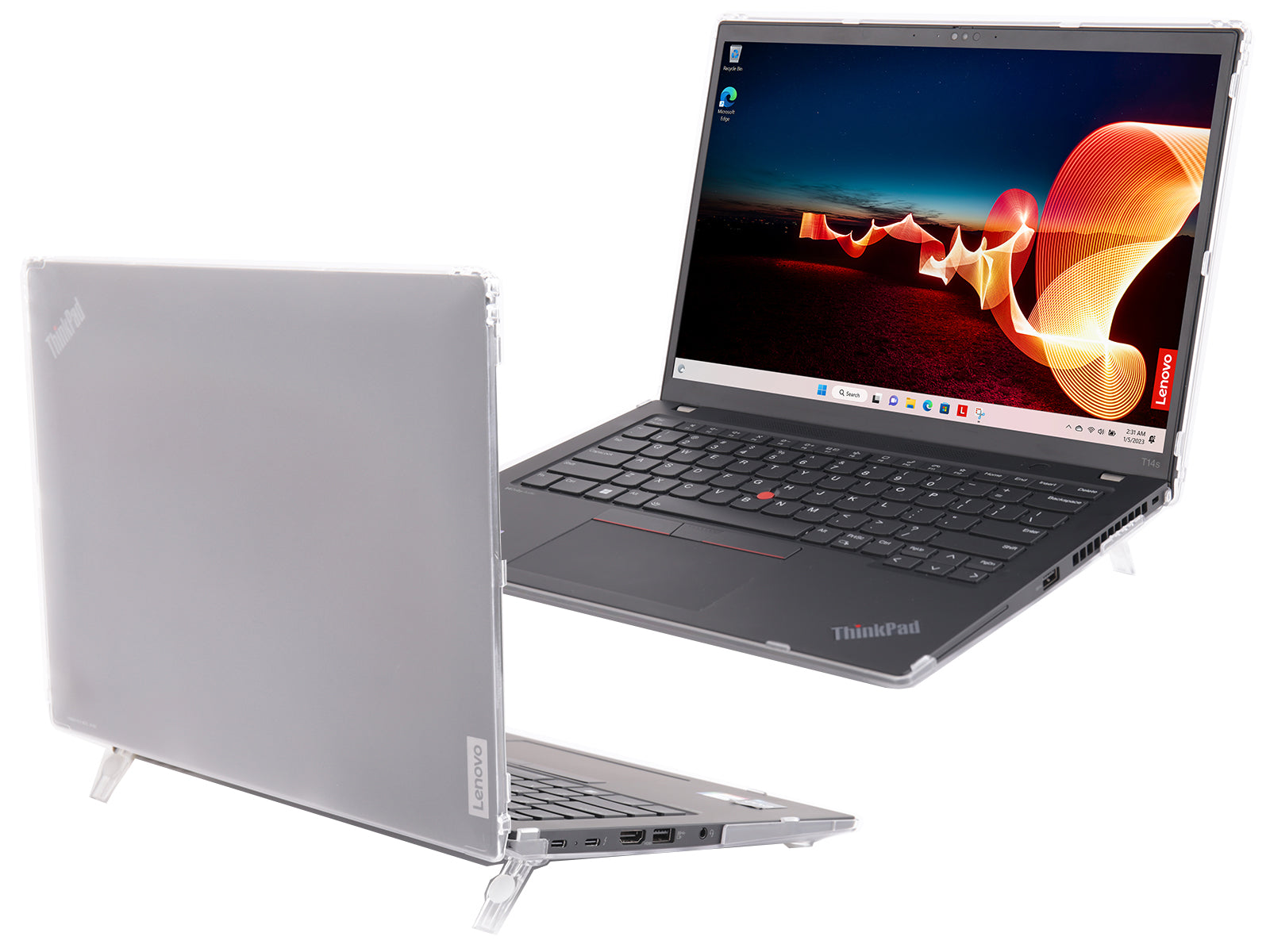 mCover Hard Case ONLY Compatible for 2023-2024 14" Lenovo ThinkPad T14s Slim Gen 3 / Gen 4 Windows PC (with 180° Hinge, NOT Fitting Any Other Lenovo Models)