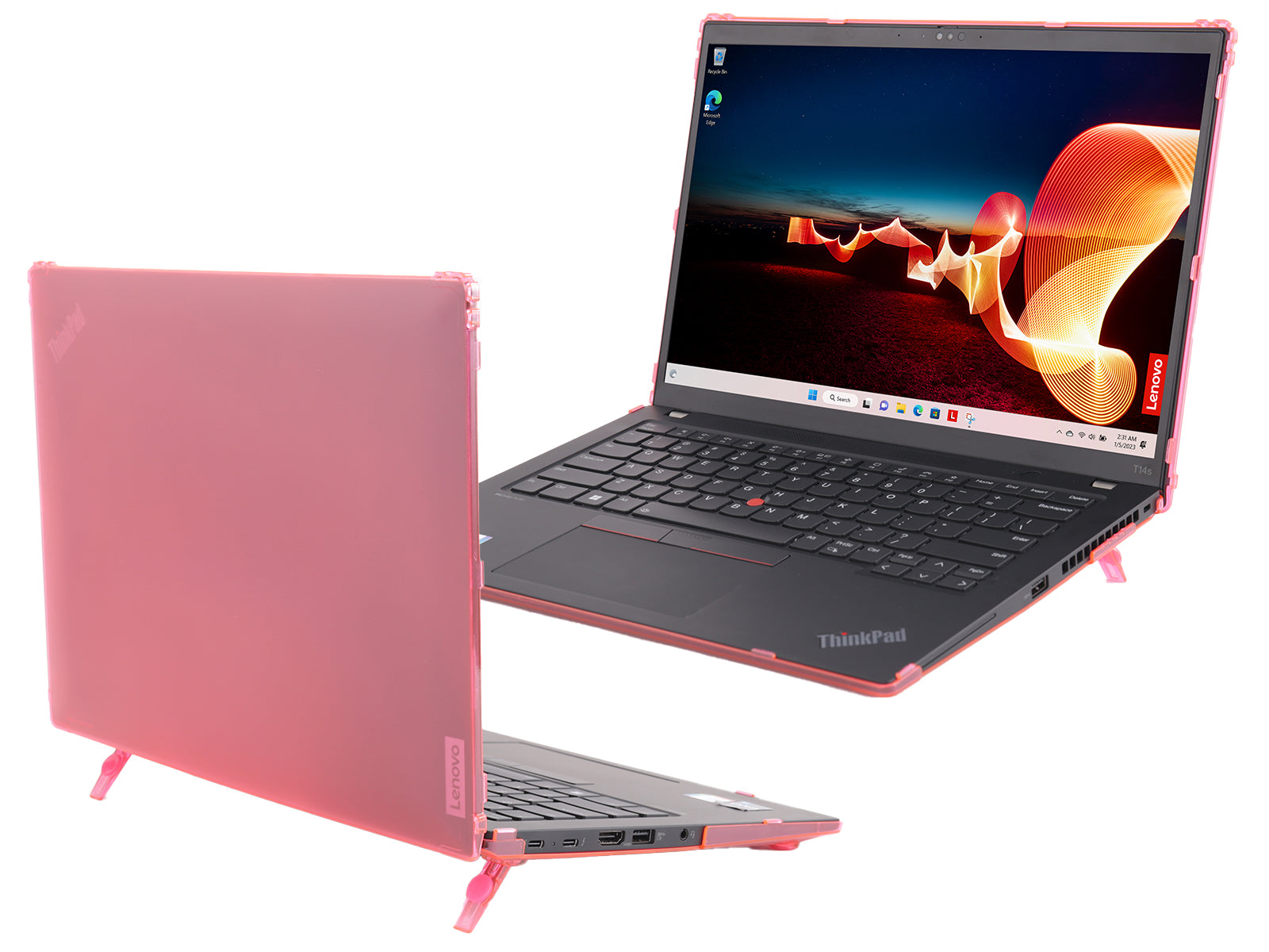 mCover Hard Case ONLY Compatible for 2023-2024 14" Lenovo ThinkPad T14s Slim Gen 3 / Gen 4 Windows PC (with 180° Hinge, NOT Fitting Any Other Lenovo Models)