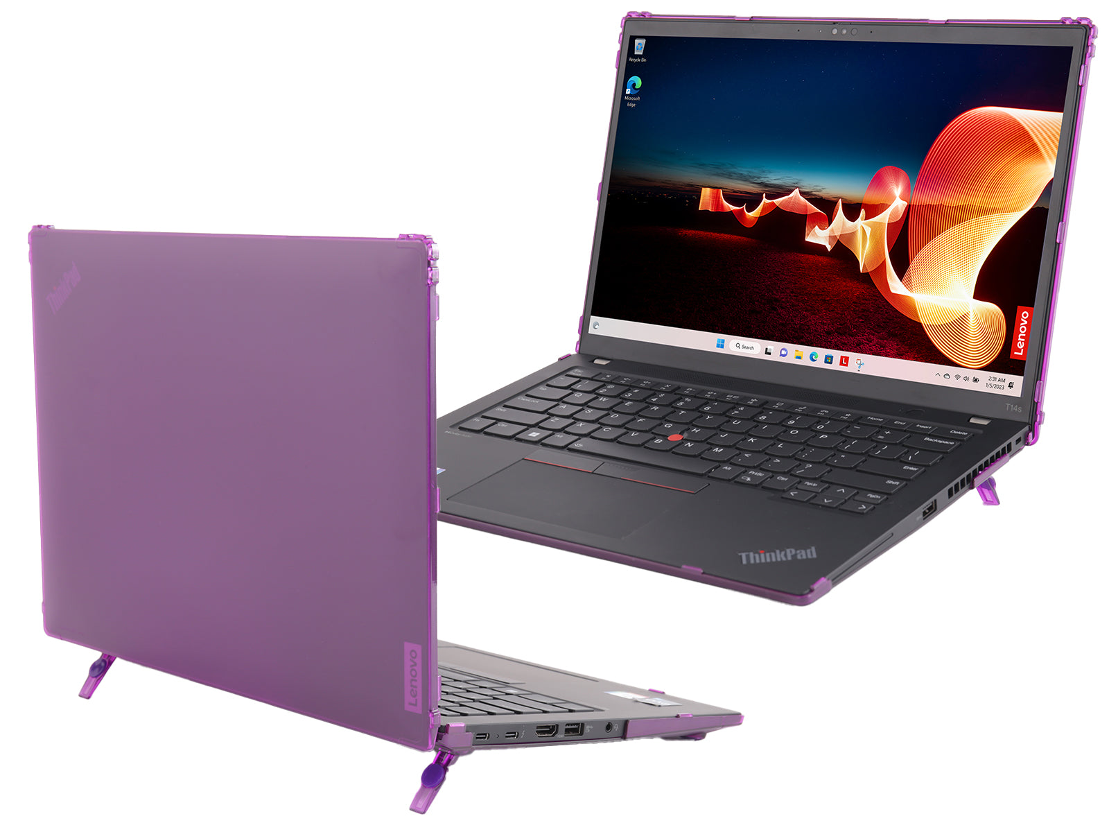 mCover Hard Case ONLY Compatible for 2023-2024 14" Lenovo ThinkPad T14s Slim Gen 3 / Gen 4 Windows PC (with 180° Hinge, NOT Fitting Any Other Lenovo Models)