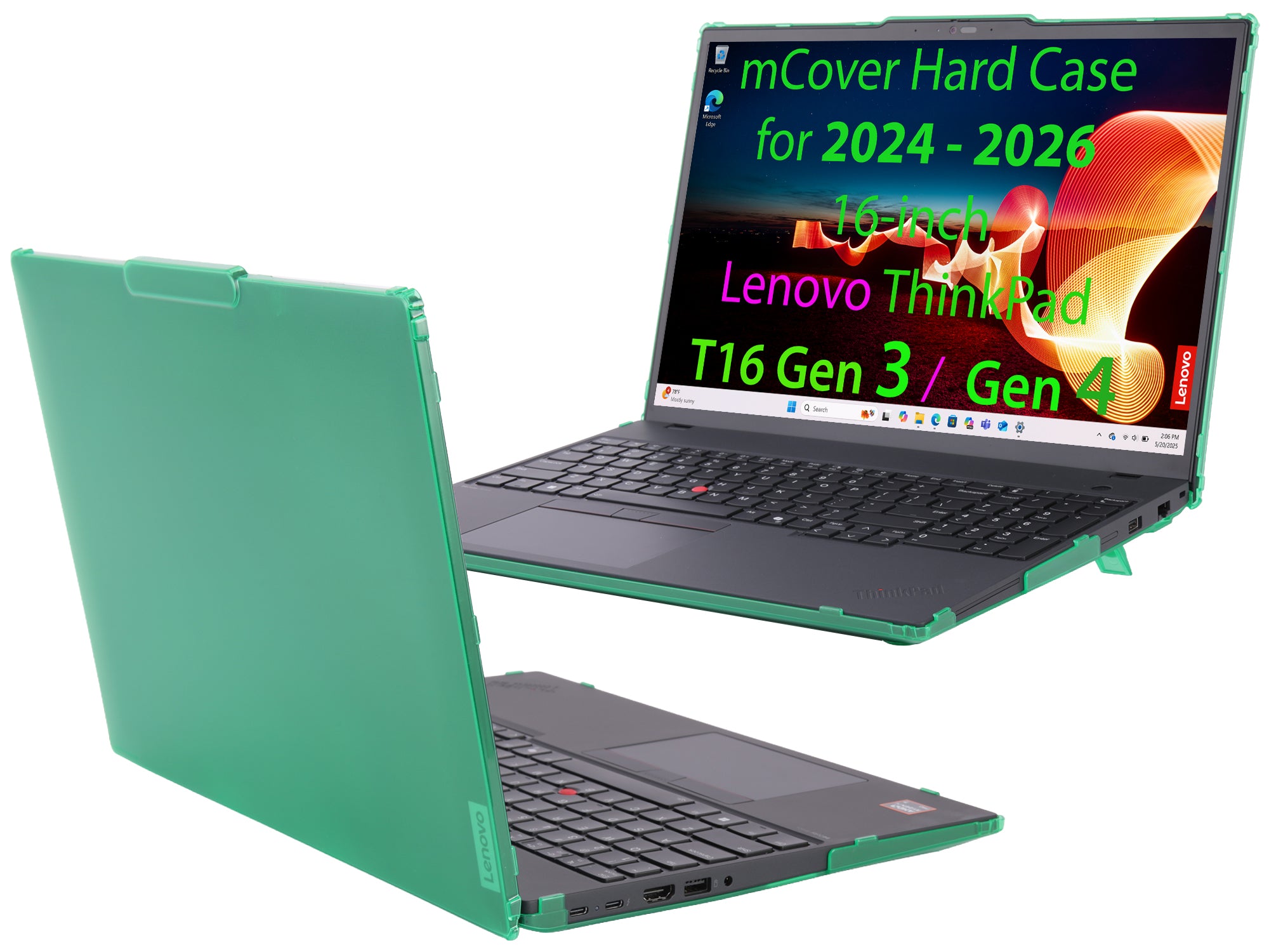 mCover case ONLY Compatible for 2024-2026 16" Lenovo ThinkPad T16 Gen 3 / Gen 4 Series Windows Notebook Computers (NOT Fitting Any Other Lenovo Models)