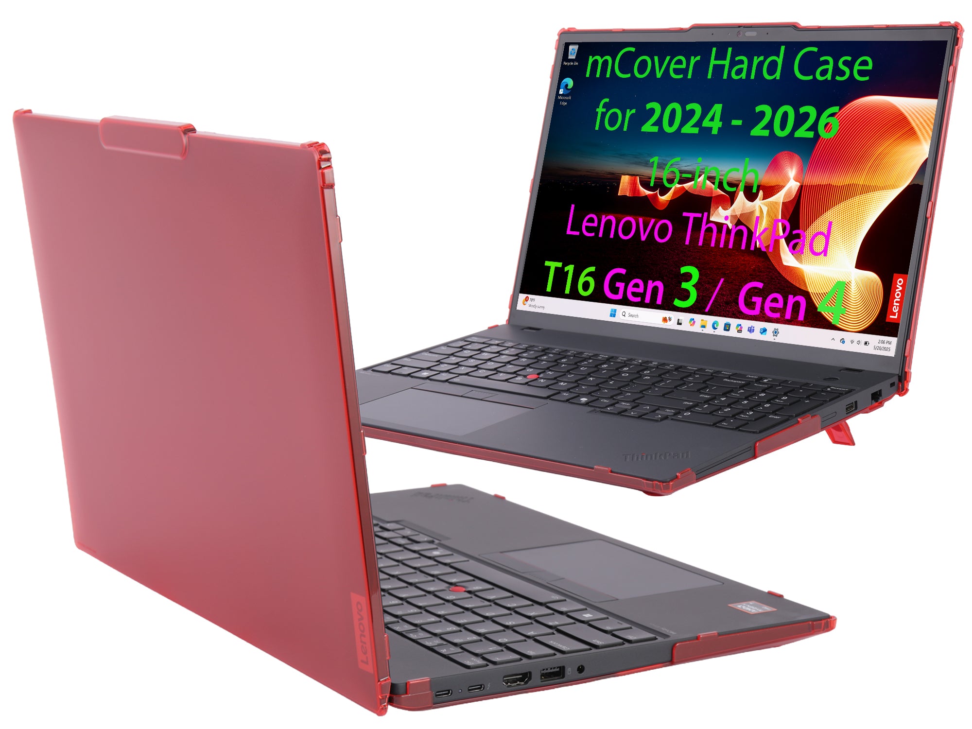 mCover case ONLY Compatible for 2024-2026 16" Lenovo ThinkPad T16 Gen 3 / Gen 4 Series Windows Notebook Computers (NOT Fitting Any Other Lenovo Models)