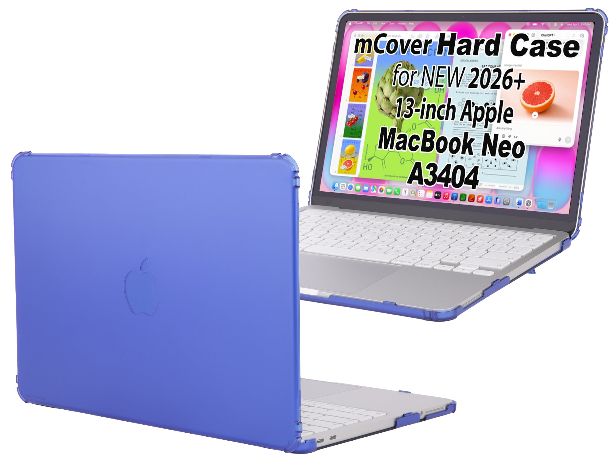 mCover Case ONLY Compatible with 2026 or Newer 13” MacBook Neo Laptop Computer (Model A3404, with Apple A18 Pro Chip, 13" LED-Backlit Display)