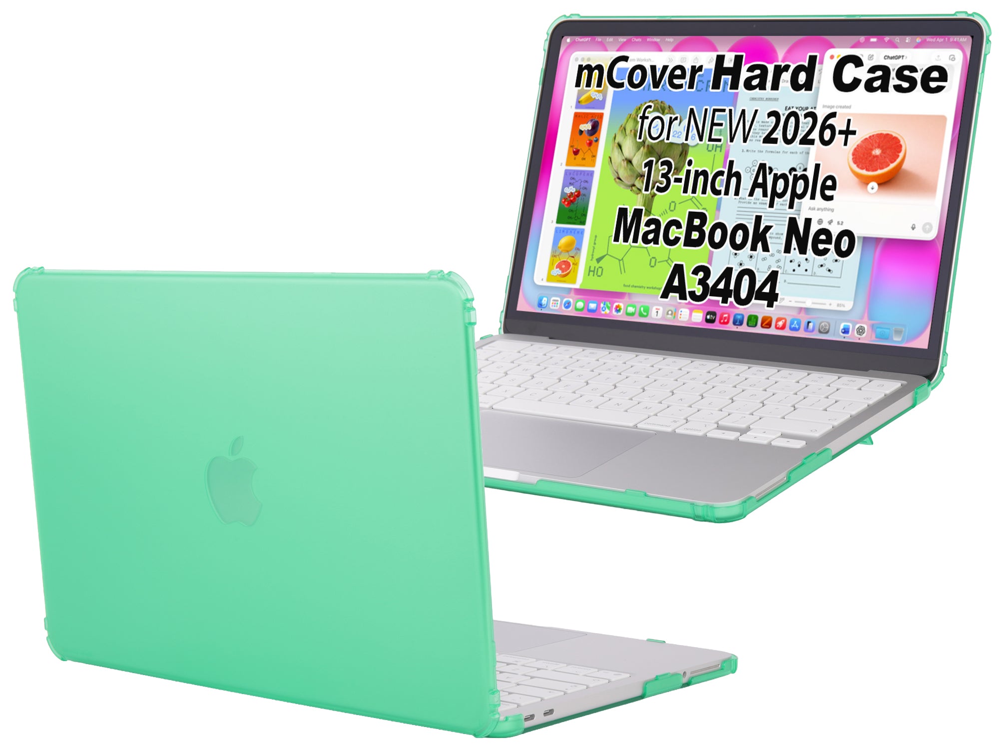 mCover Case ONLY Compatible with 2026 or Newer 13” MacBook Neo Laptop Computer (Model A3404, with Apple A18 Pro Chip, 13" LED-Backlit Display)