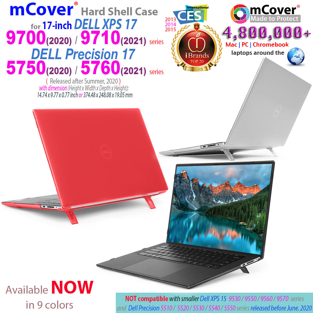 mCover Case Compatible for 2020-2022 17" Dell XPS 17 9700 9710 9720 / Precision 5750 5760 5770 Series Laptop Computer ONLY (NOT Fitting Other Dell Models)