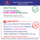 mCover Hard Case Compatible for 2020 14" Lenovo IdeaPad Flex-14API (81SS) Convertible Laptop (NOT Compatible with Other Flex 4-14 / 5-1470 / 6-14ARR Series ) Computers ( FLEX-14API-81SS