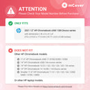 mCover Hard Shell Case Compatible with 2021 12" HP Chromebook x360 12B-CAxxxx Series laptops ( NOT Compatible with Other HP Chromebook & Windows laptops )