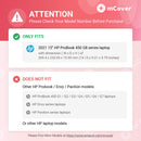 mCover Case Compatible ONLY for 2021～2024 15.6" HP ProBook 450 G8 / G9 / G10 and 455 G8 / G9 / G10 Series Notebook PC (NOT Fitting Other HP Models)